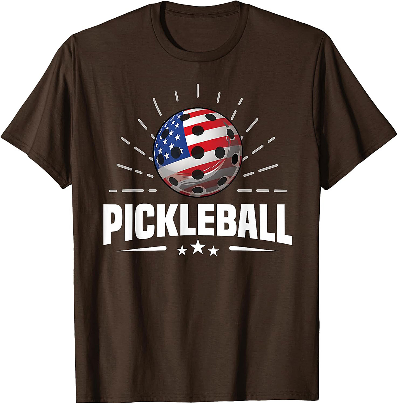 Patriotic Pickleball T-Shirt | American Flag Graphic Tee