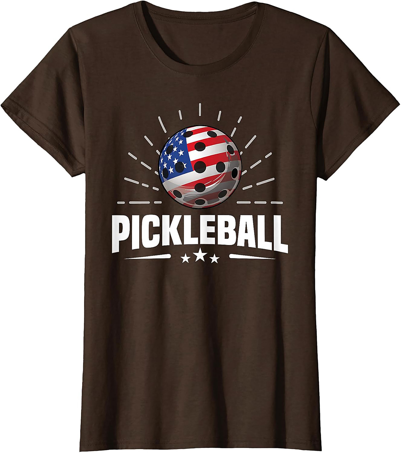 Patriotic Pickleball T-Shirt | American Flag Graphic Tee
