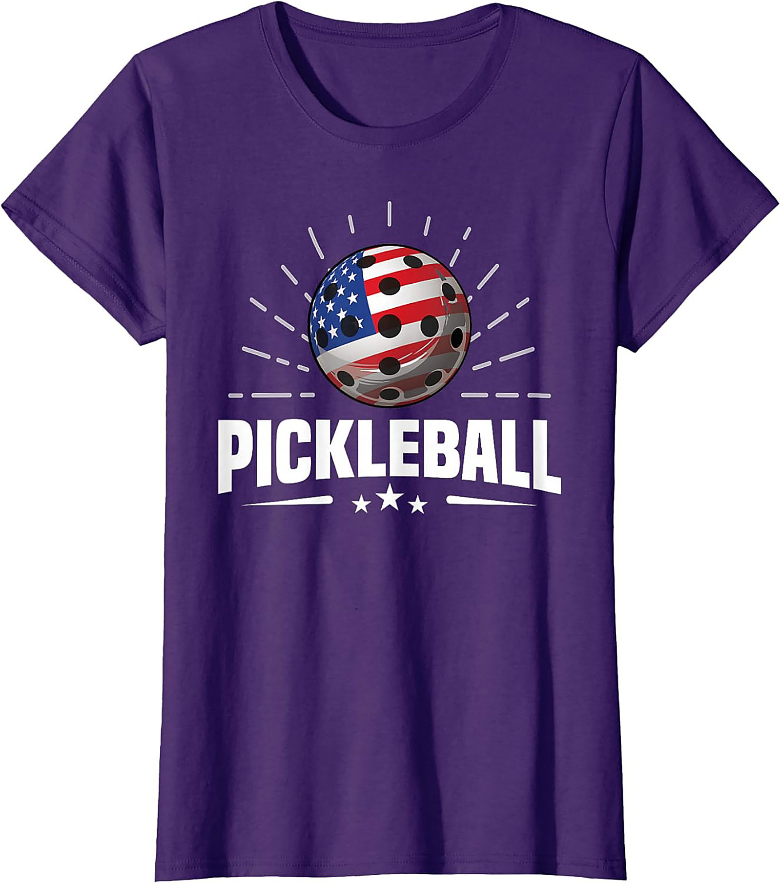 Patriotic Pickleball T-Shirt | American Flag Graphic Tee