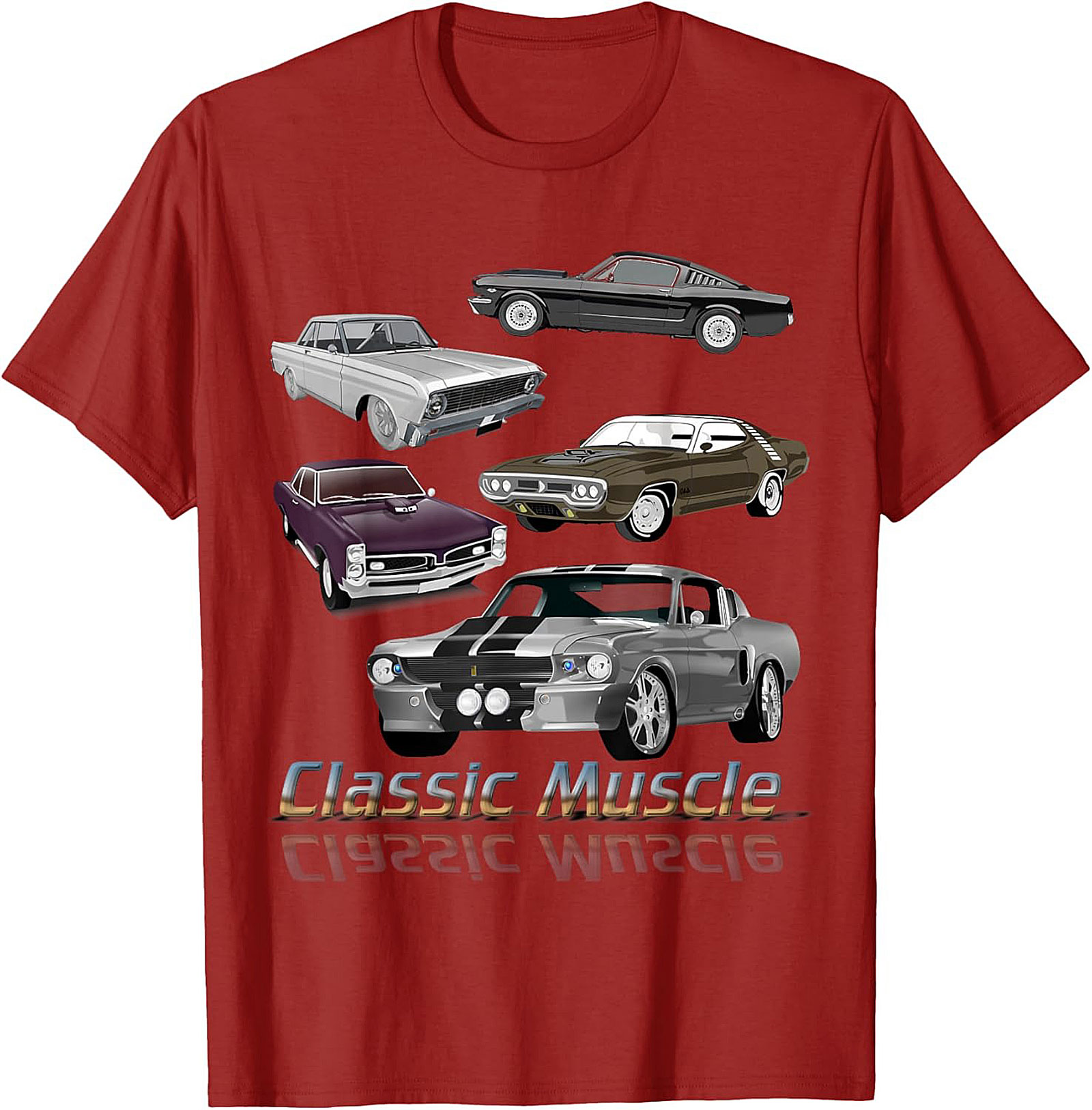 Classic Muscle Car T-shirt Vintage Car Graphic Tee