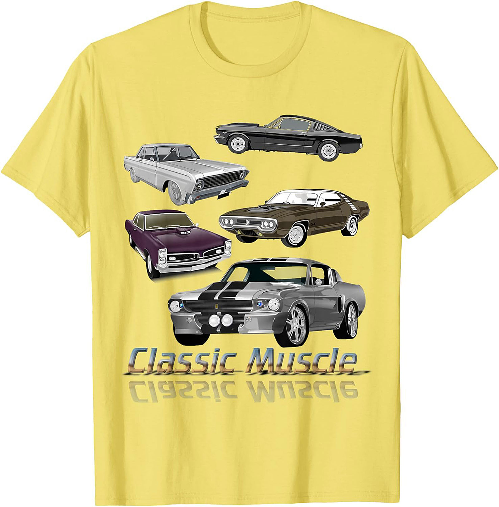 Classic Muscle Car T-shirt Vintage Car Graphic Tee