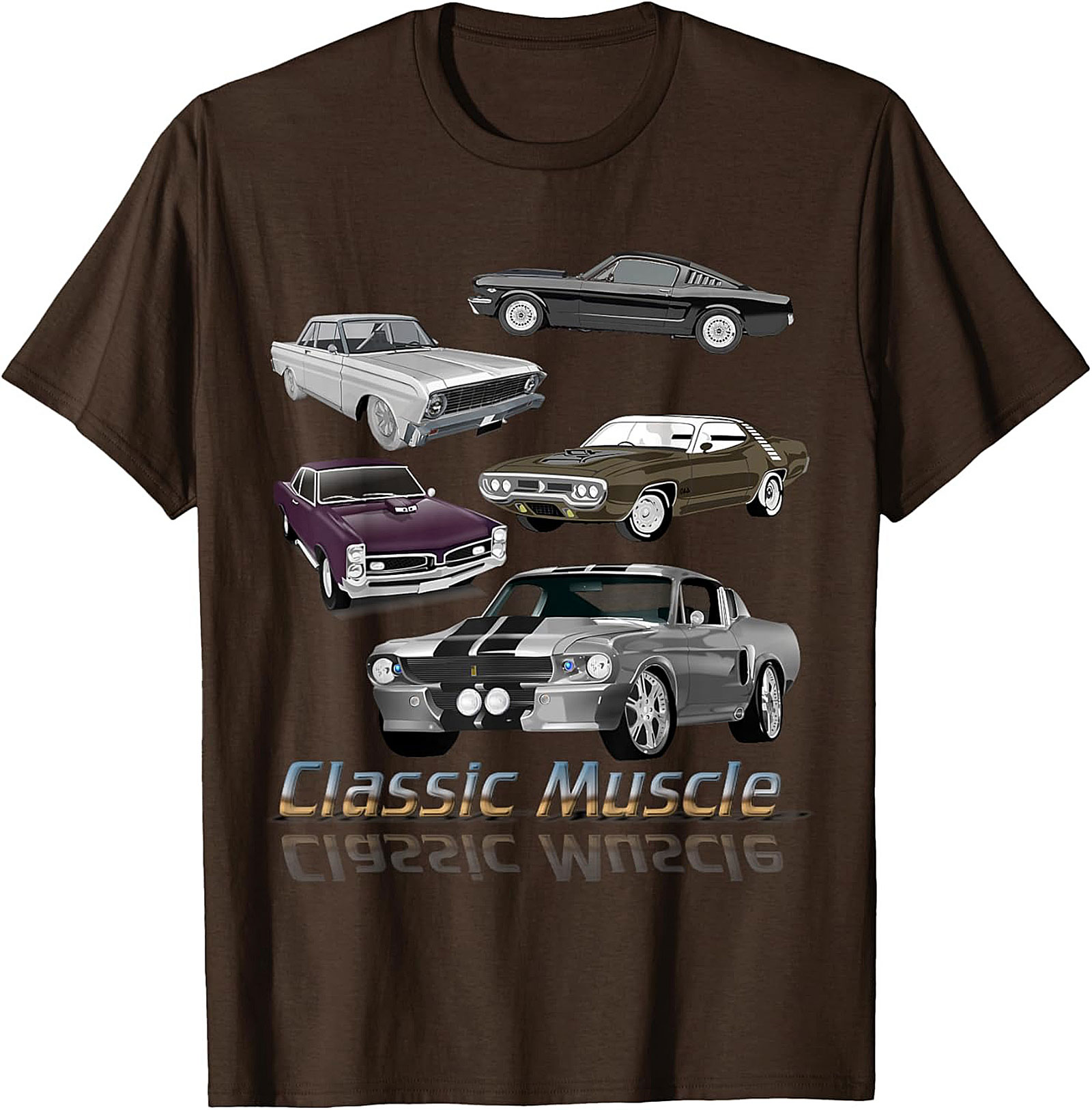 Classic Muscle Car T-shirt Vintage Car Graphic Tee