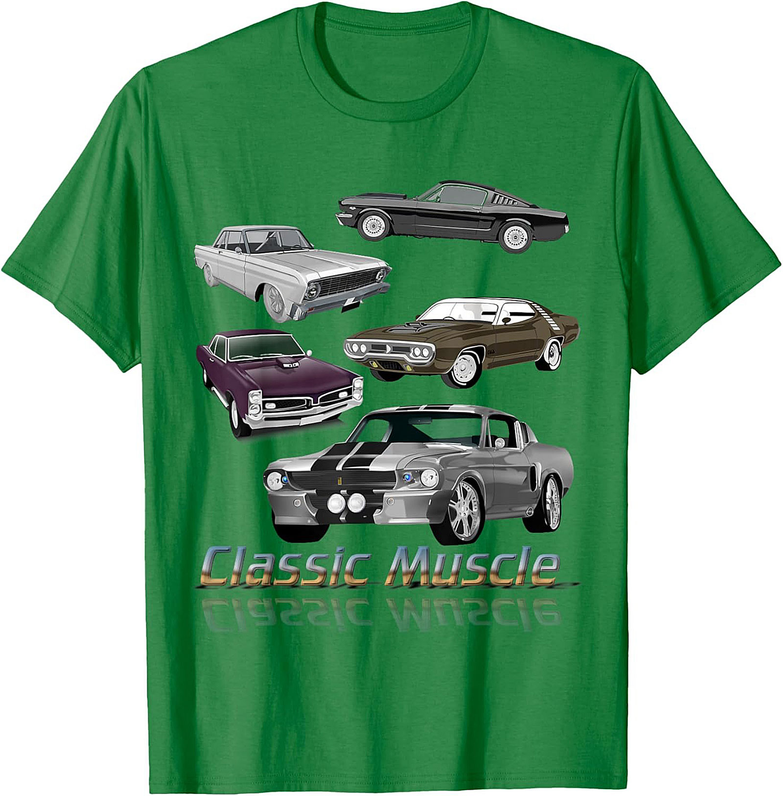 Classic Muscle Car T-shirt Vintage Car Graphic Tee