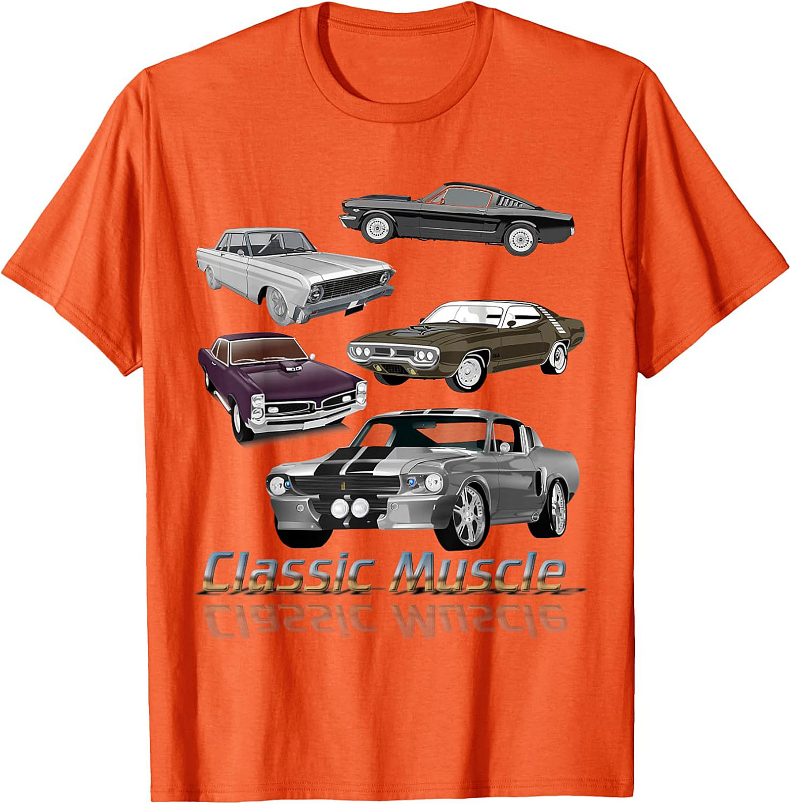 Classic Muscle Car T-shirt Vintage Car Graphic Tee