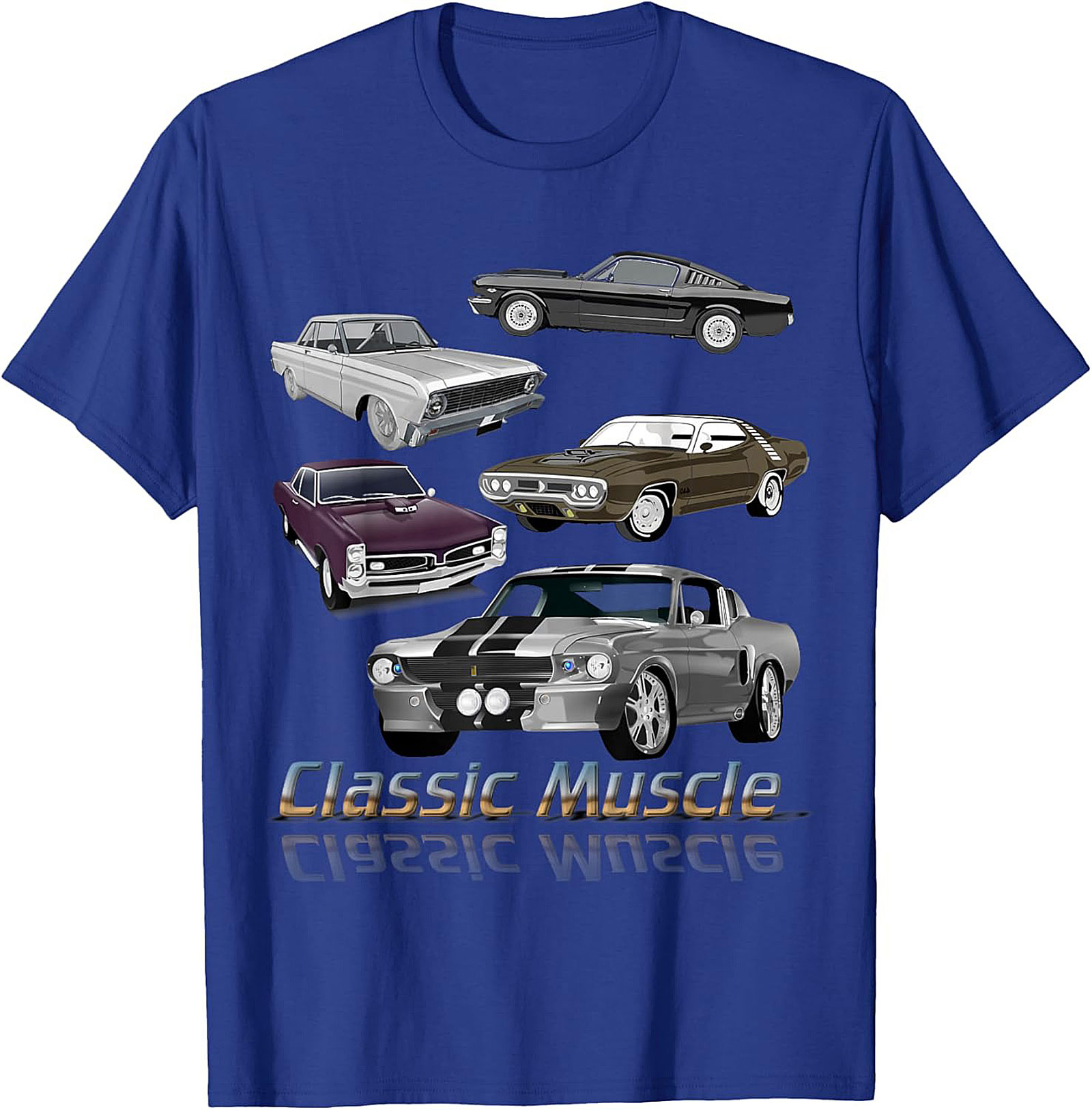 Classic Muscle Car T-shirt Vintage Car Graphic Tee
