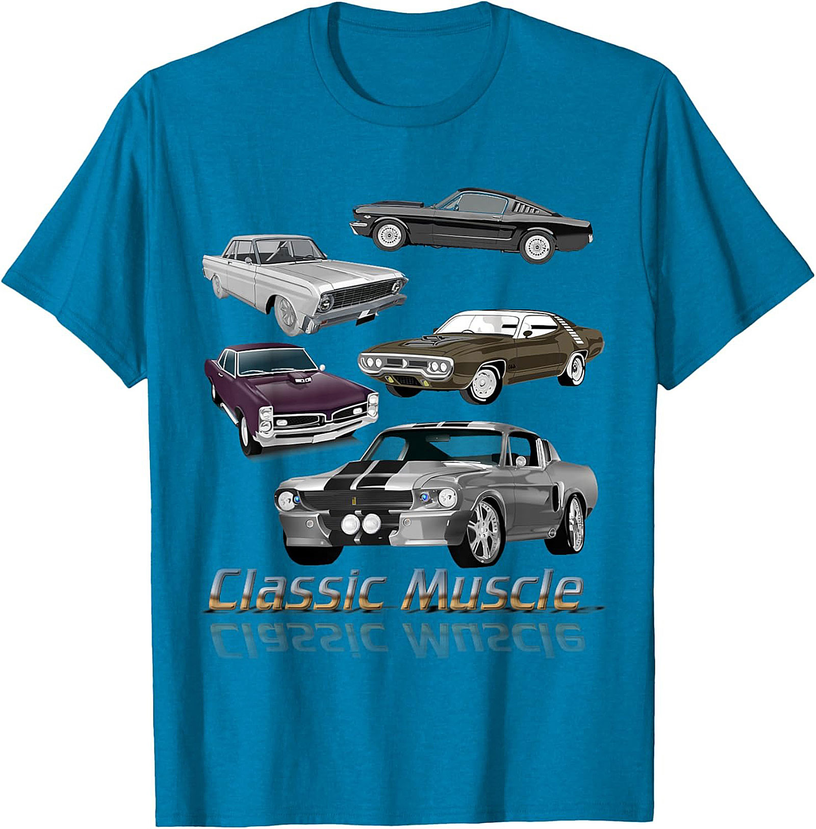 Classic Muscle Car T-shirt Vintage Car Graphic Tee