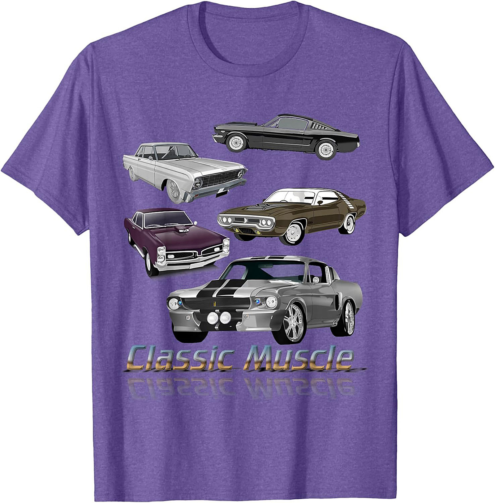 Classic Muscle Car T-shirt Vintage Car Graphic Tee