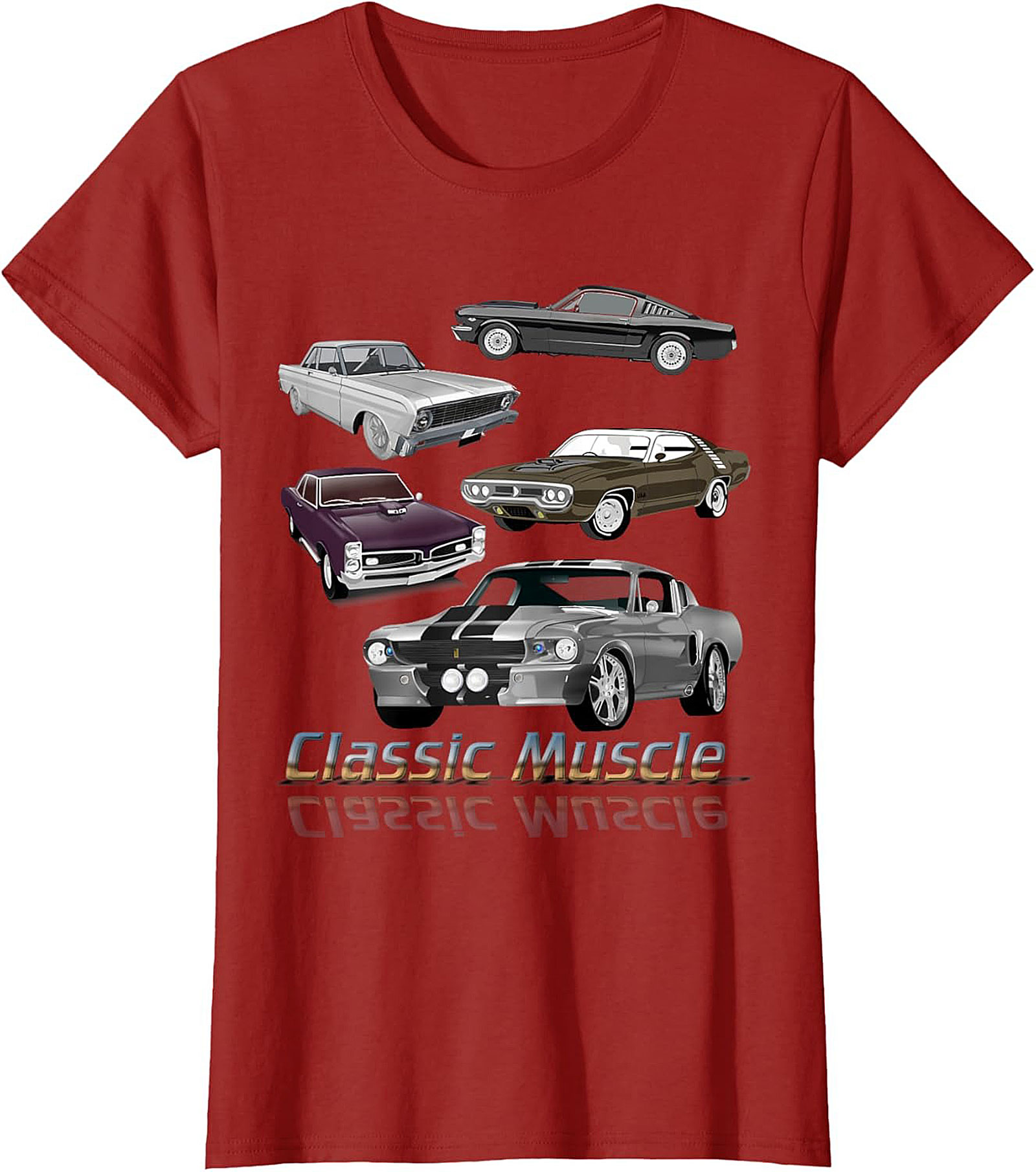 Classic Muscle Car T-shirt Vintage Car Graphic Tee