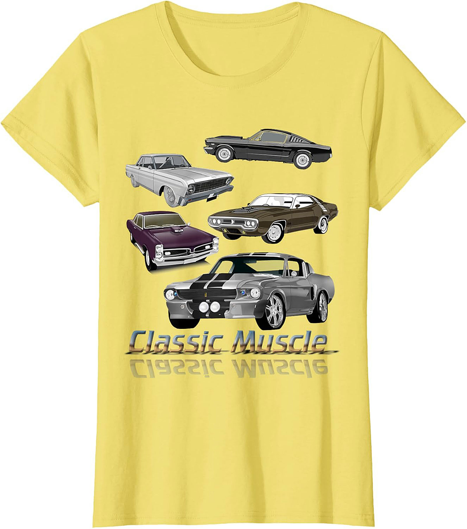 Classic Muscle Car T-shirt Vintage Car Graphic Tee