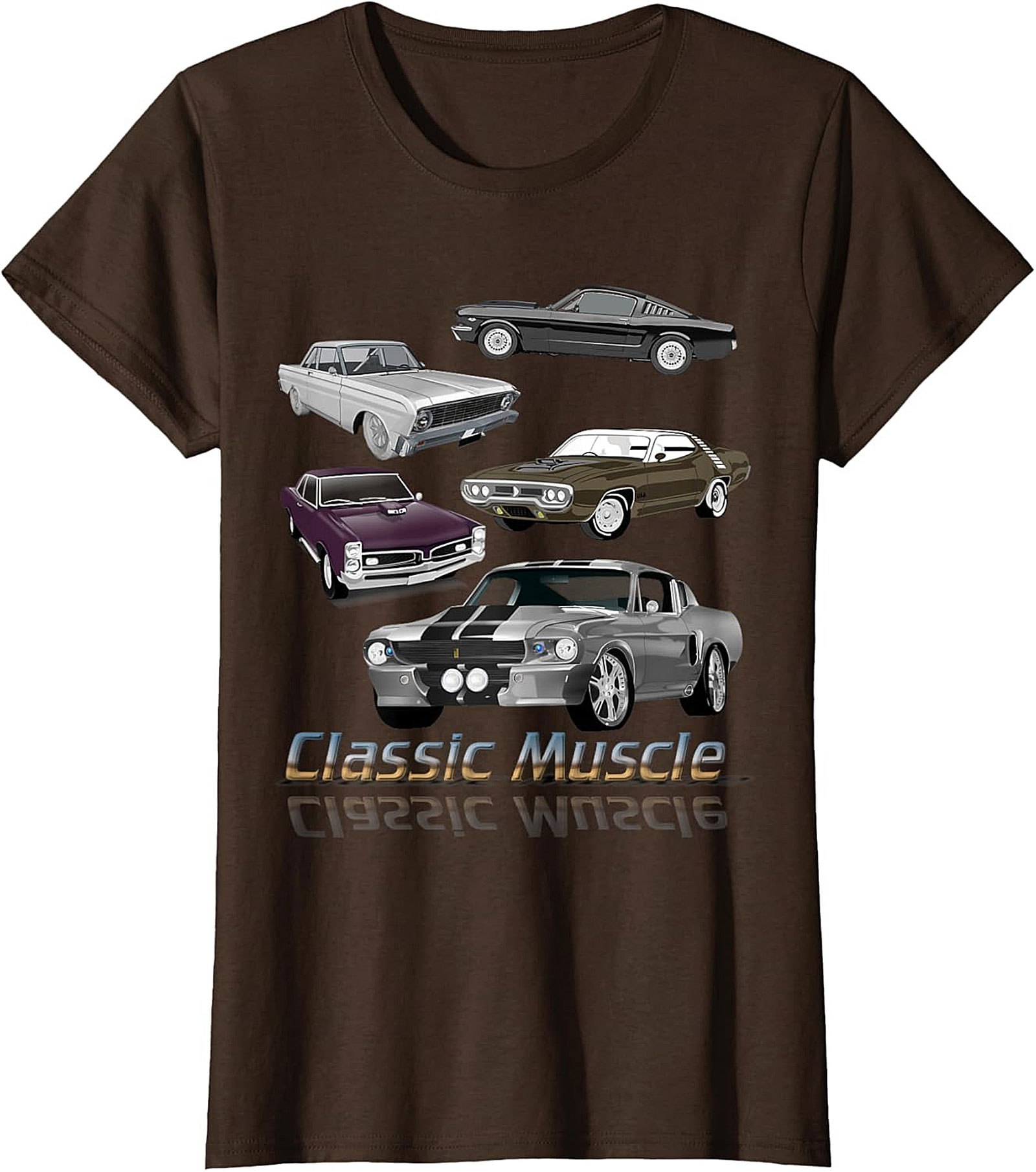 Classic Muscle Car T-shirt Vintage Car Graphic Tee