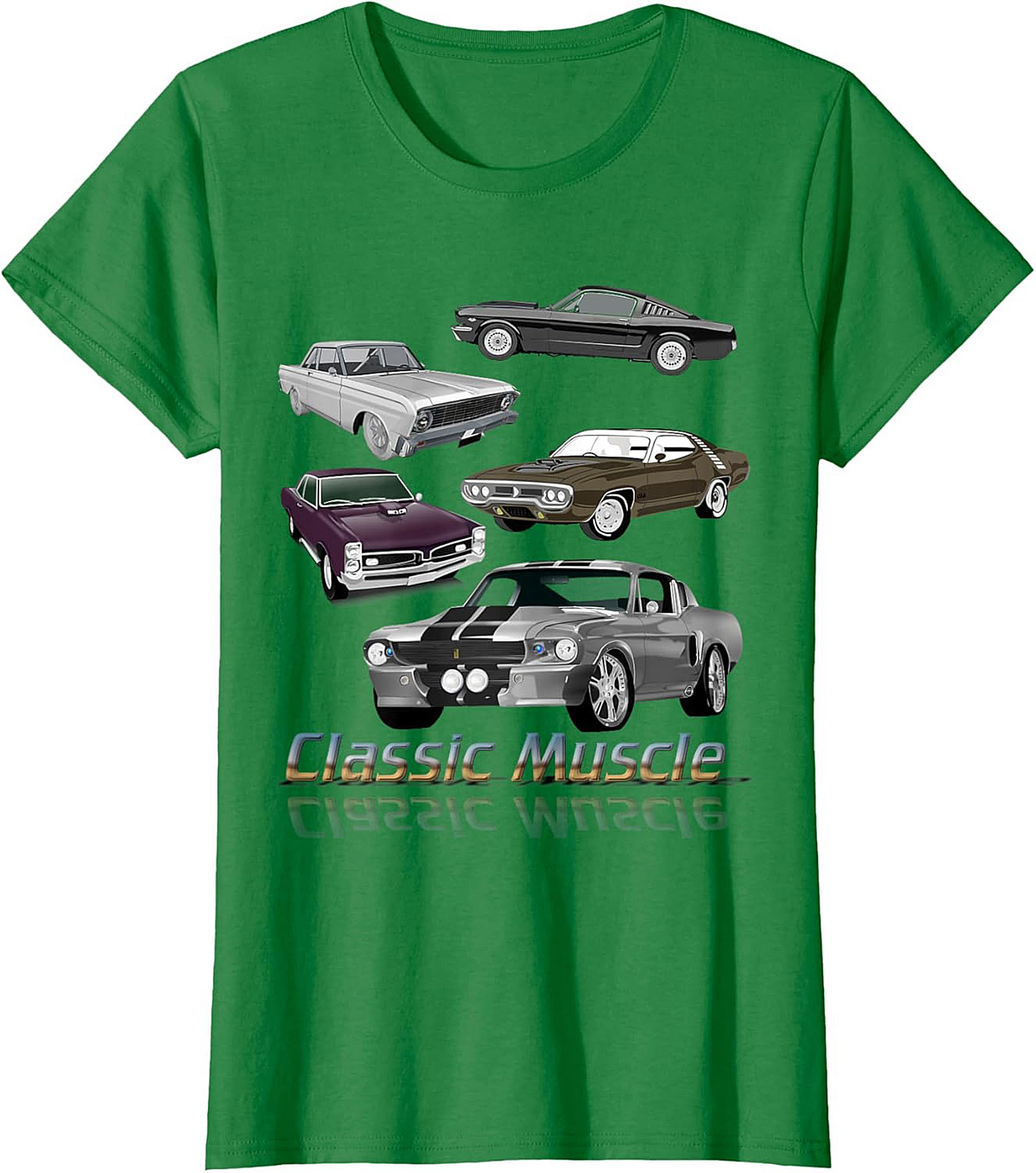 Classic Muscle Car T-shirt Vintage Car Graphic Tee