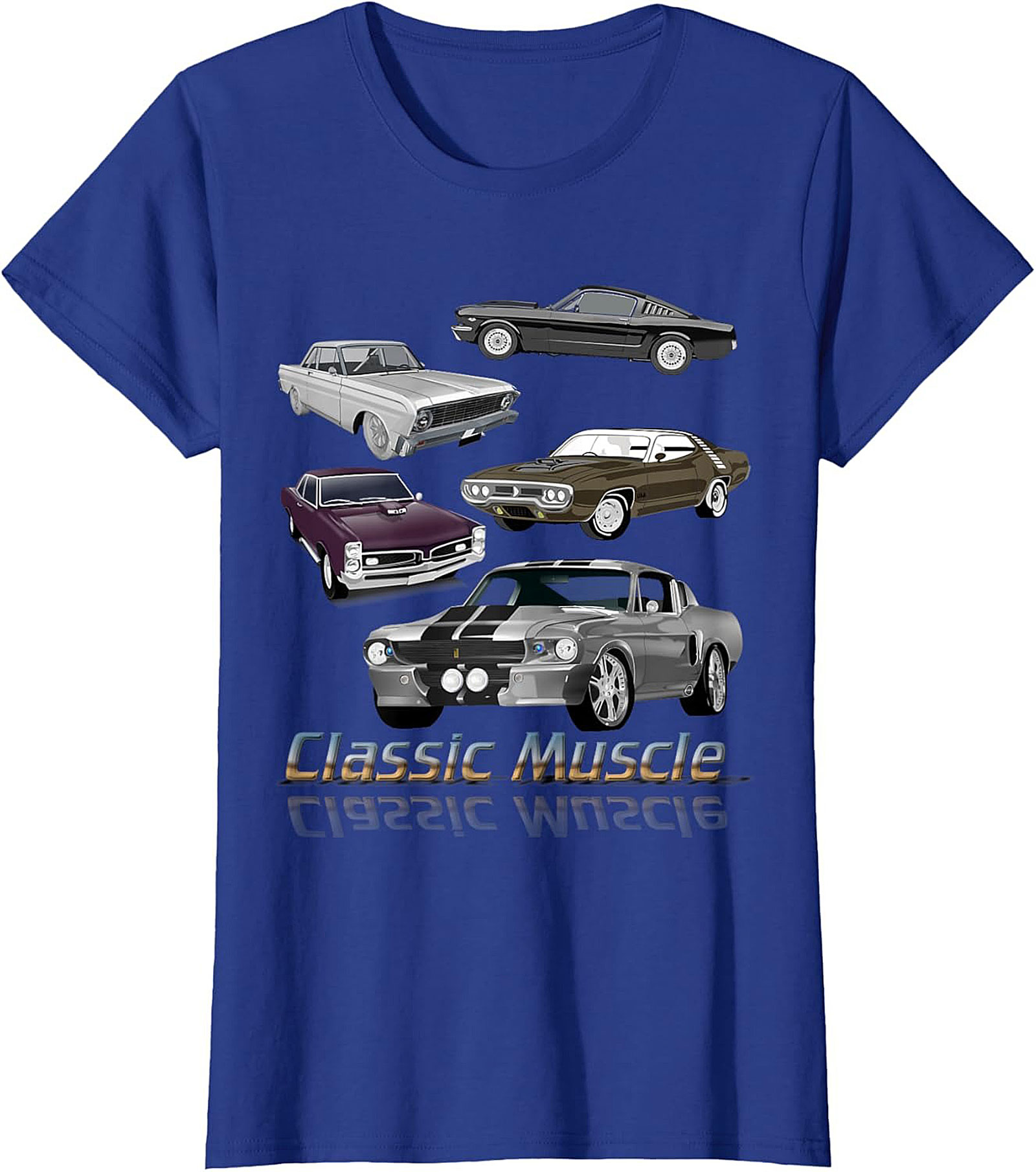 Classic Muscle Car T-shirt Vintage Car Graphic Tee