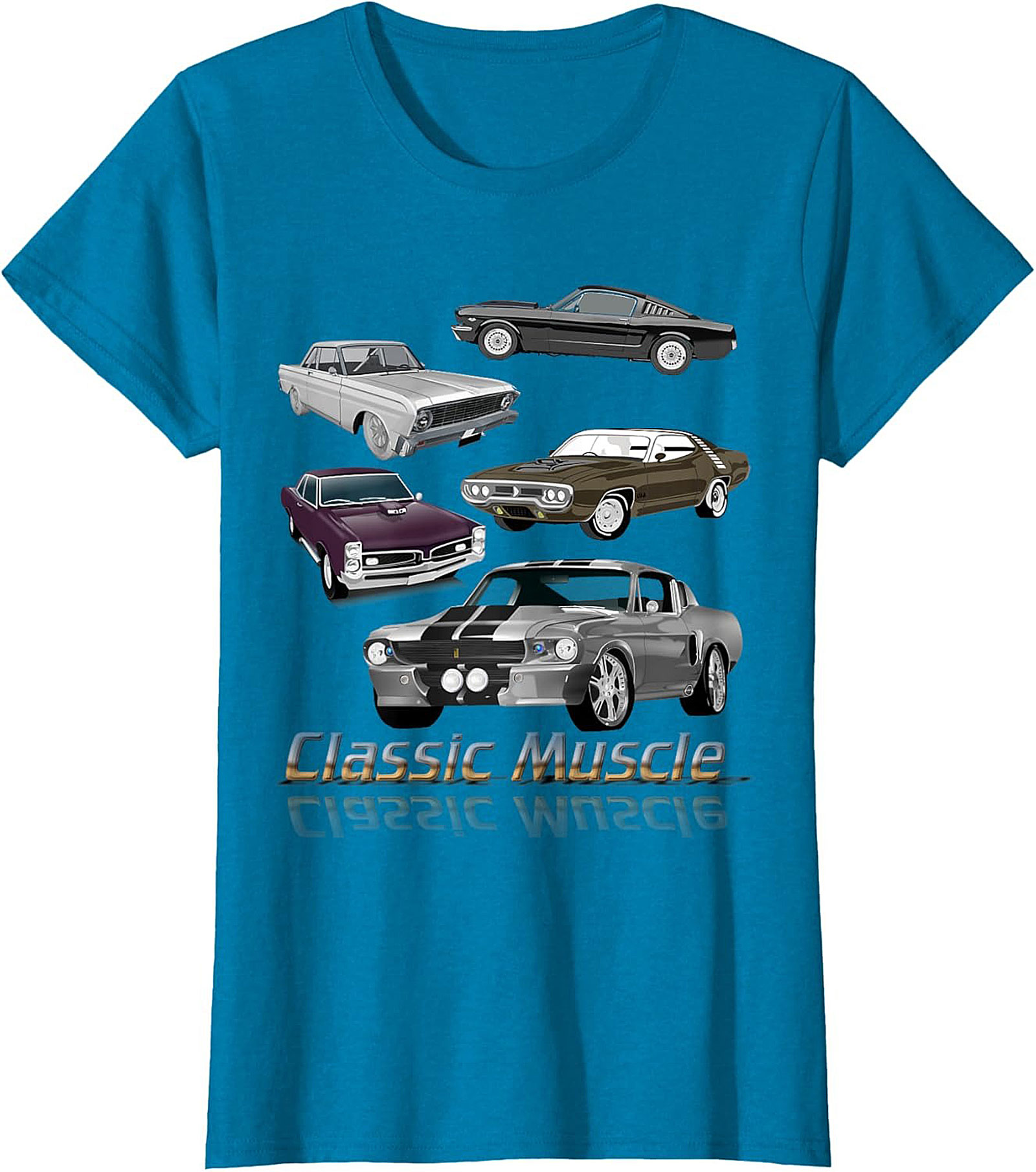 Classic Muscle Car T-shirt Vintage Car Graphic Tee