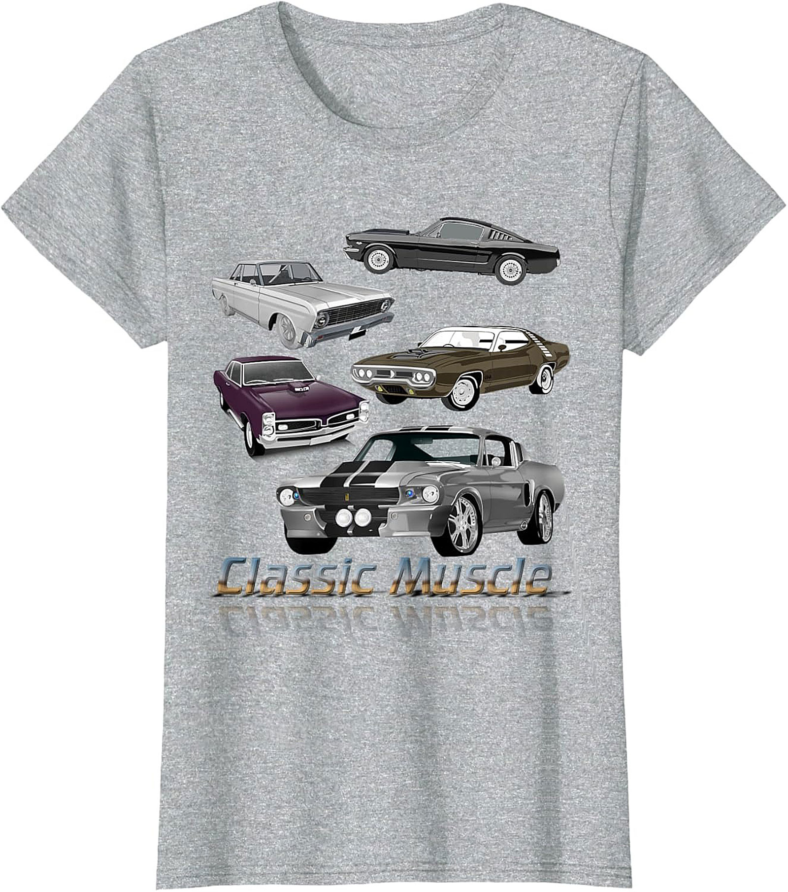 Classic Muscle Car T-shirt Vintage Car Graphic Tee