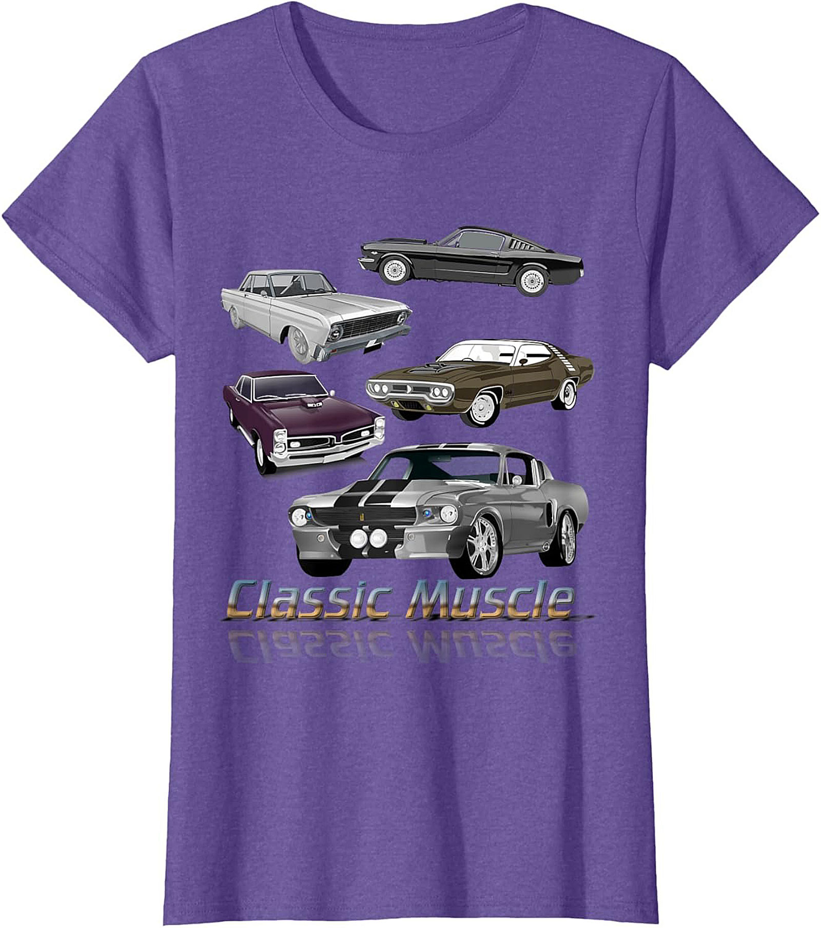 Classic Muscle Car T-shirt Vintage Car Graphic Tee