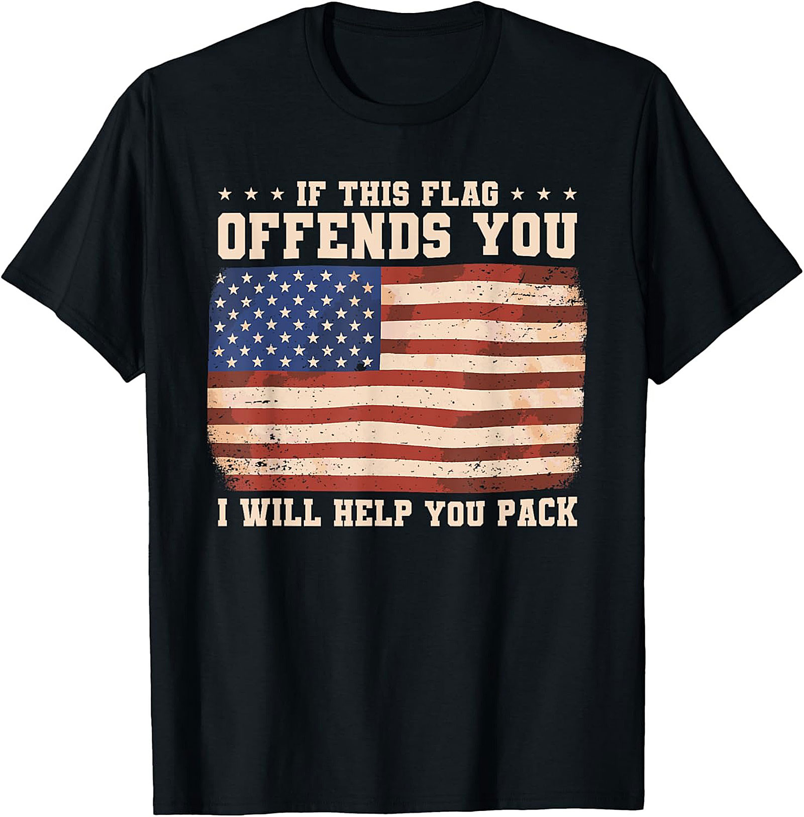 Patriotic Flag Graphic Tee | If This Flag Offends You