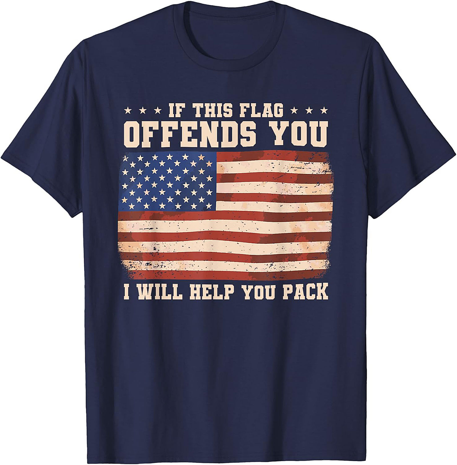 Patriotic Flag Graphic Tee | If This Flag Offends You