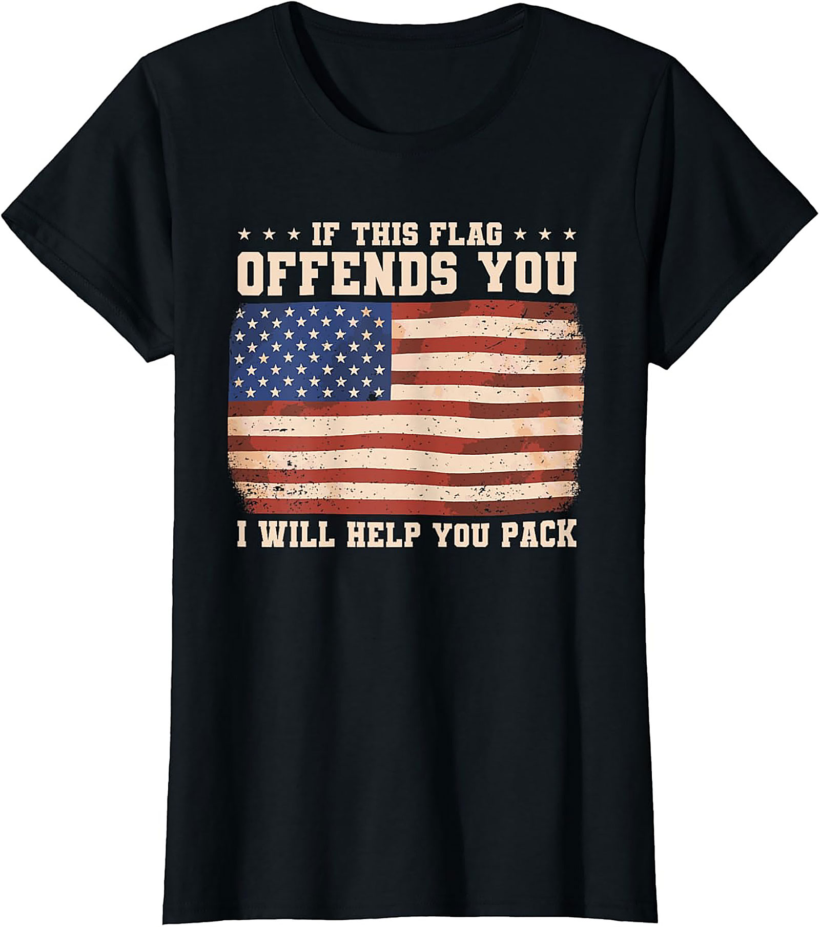 Patriotic Flag Graphic Tee | If This Flag Offends You