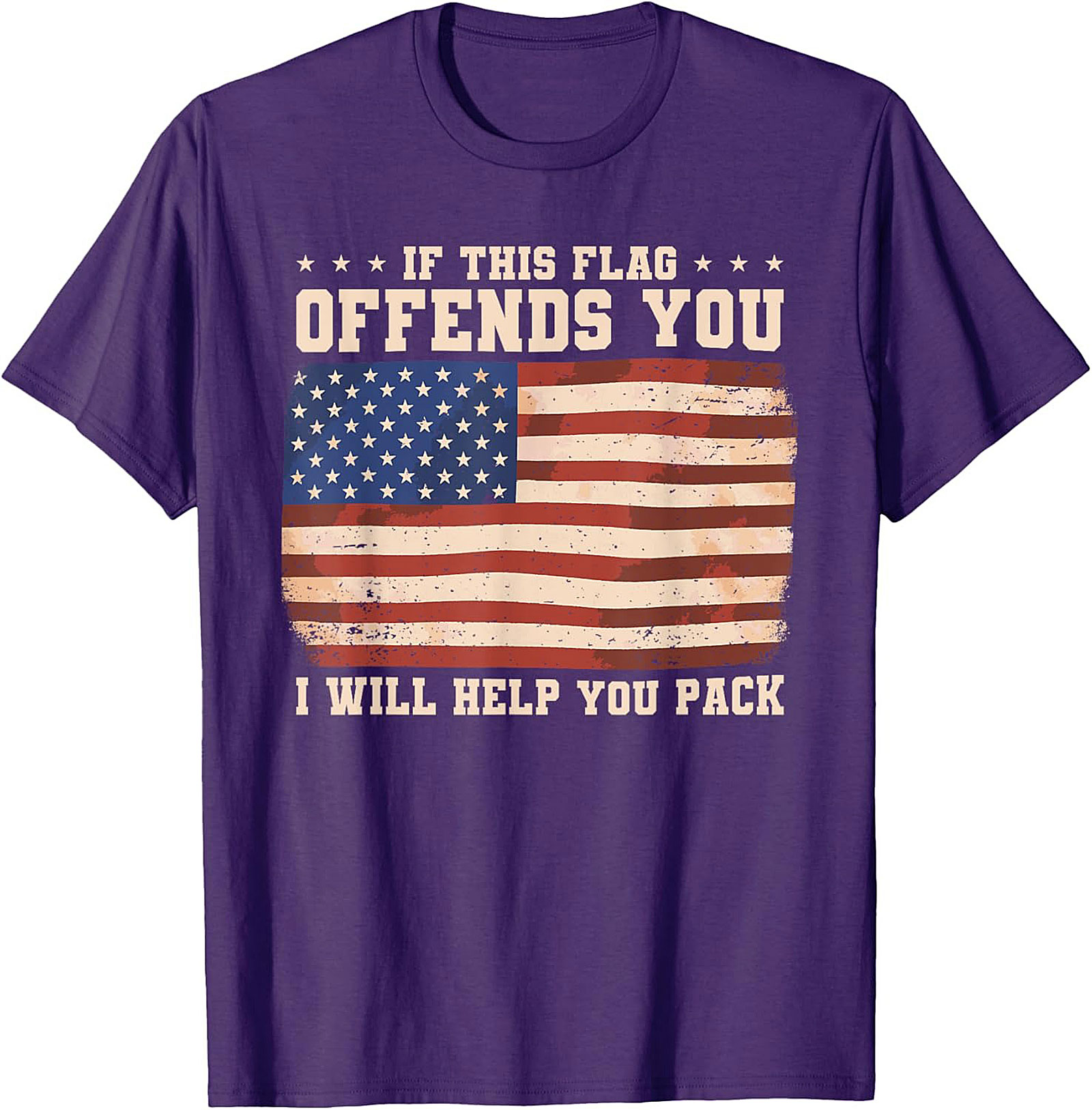 Patriotic Flag Graphic Tee | If This Flag Offends You