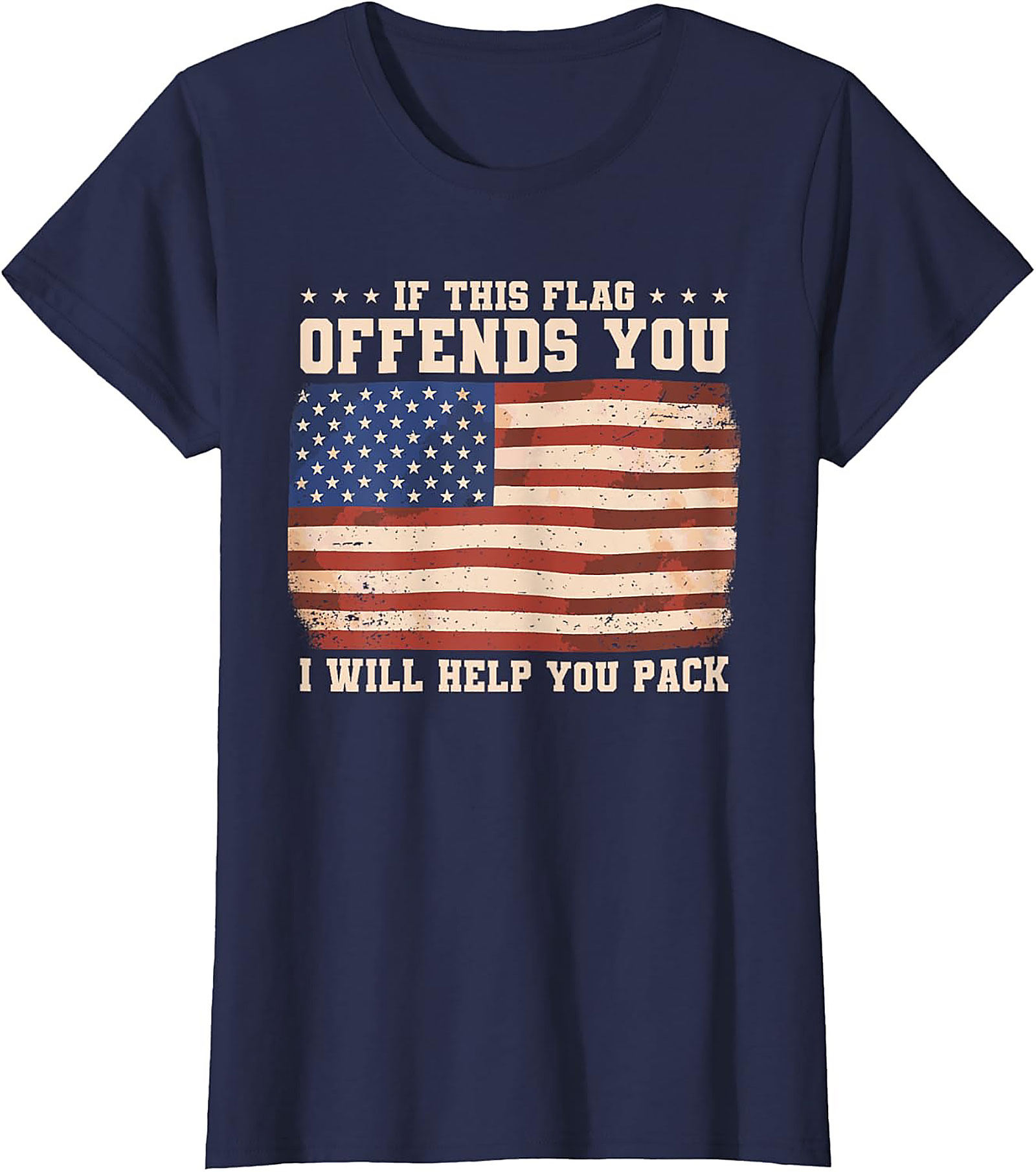 Patriotic Flag Graphic Tee | If This Flag Offends You