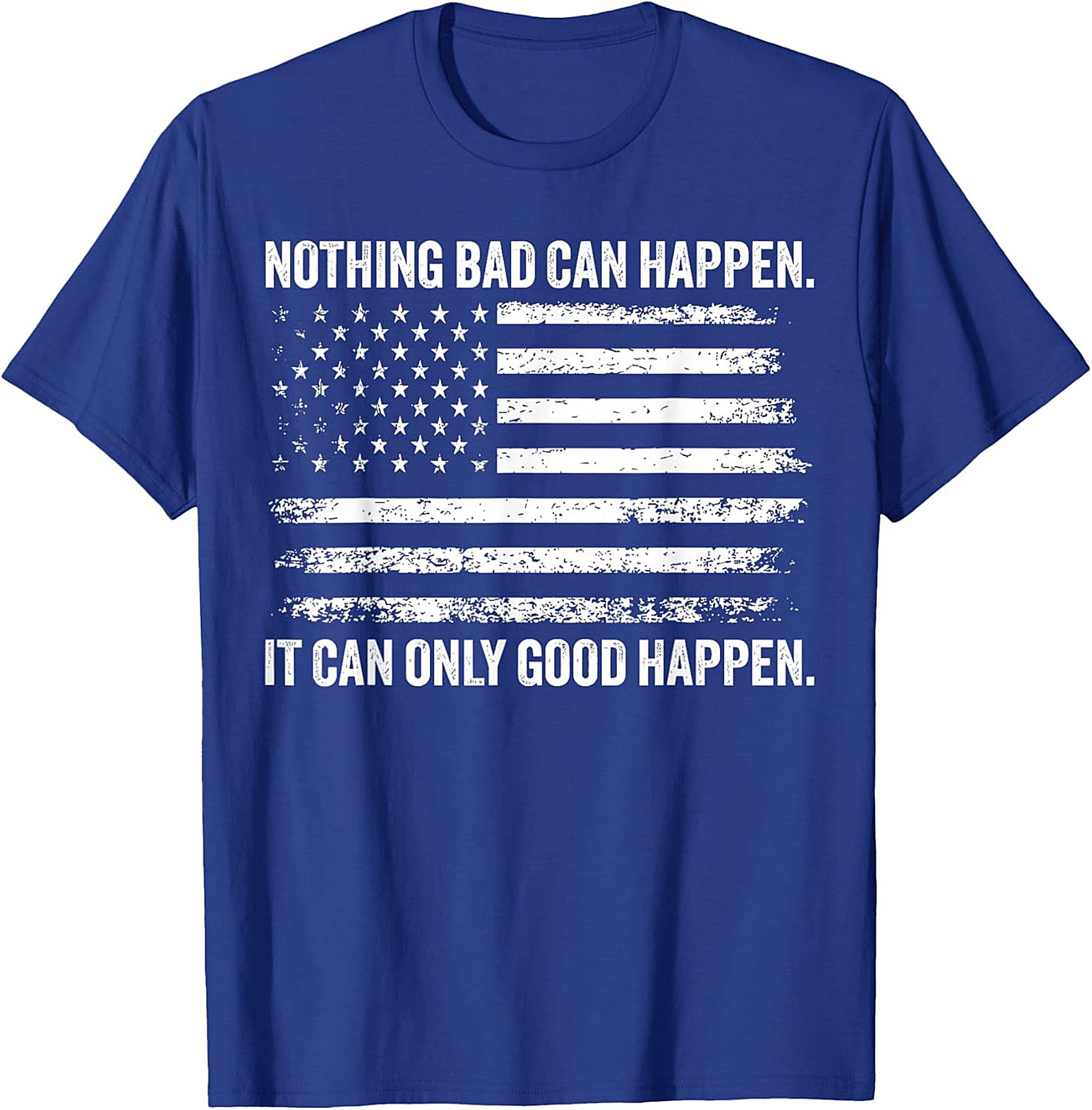 Patriotic Optimism Graphic Tee | Funny American Flag Shirt
