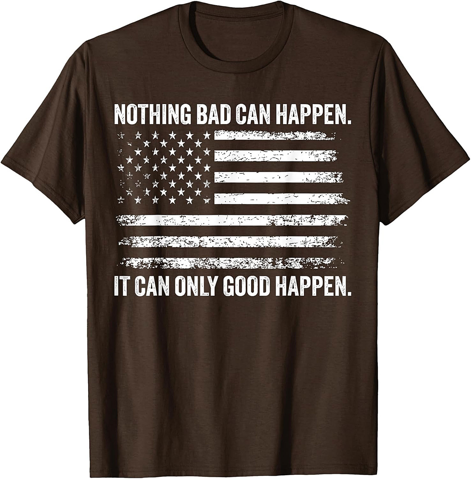 Patriotic Optimism Graphic Tee | Funny American Flag Shirt