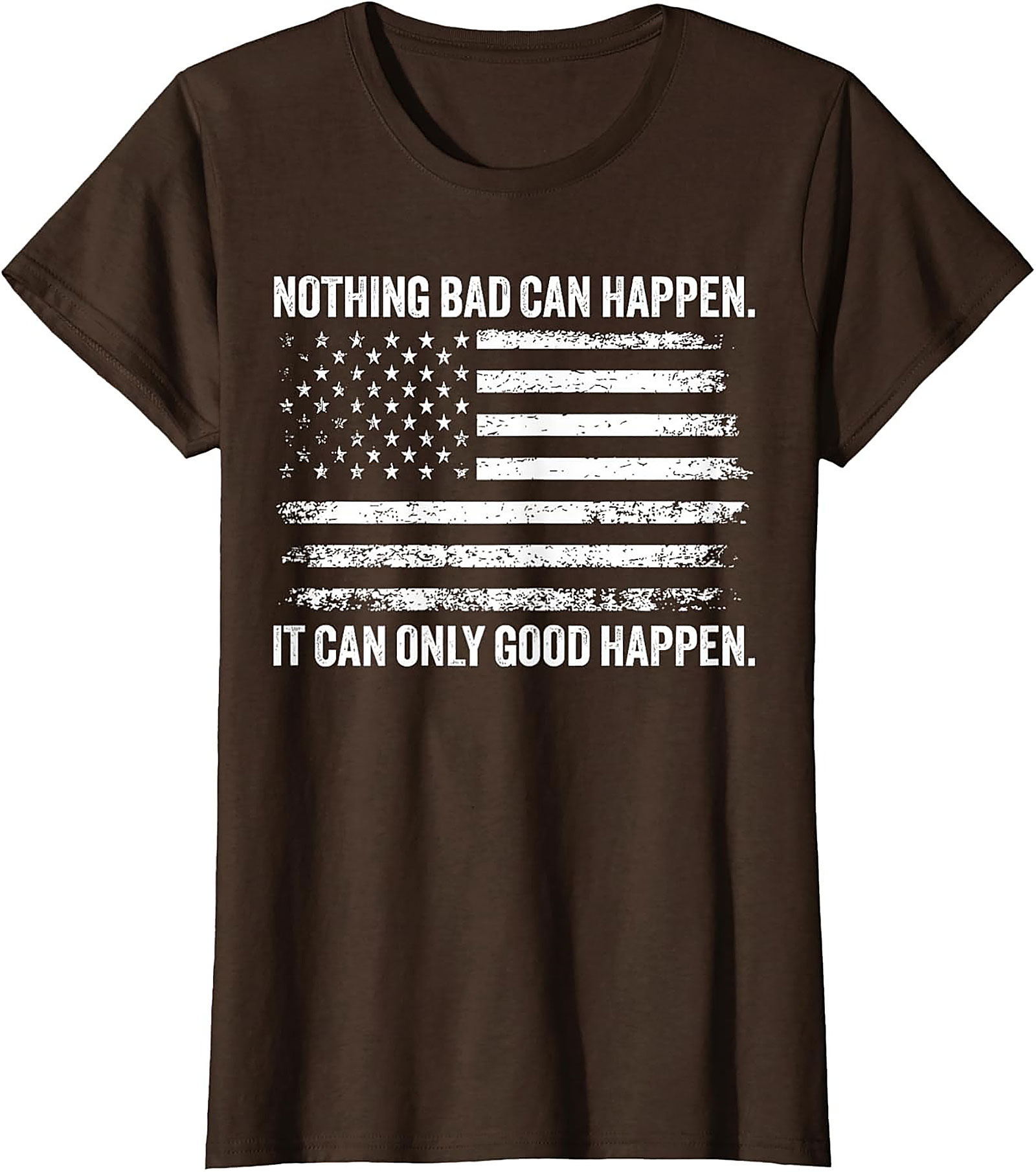 Patriotic Optimism Graphic Tee | Funny American Flag Shirt