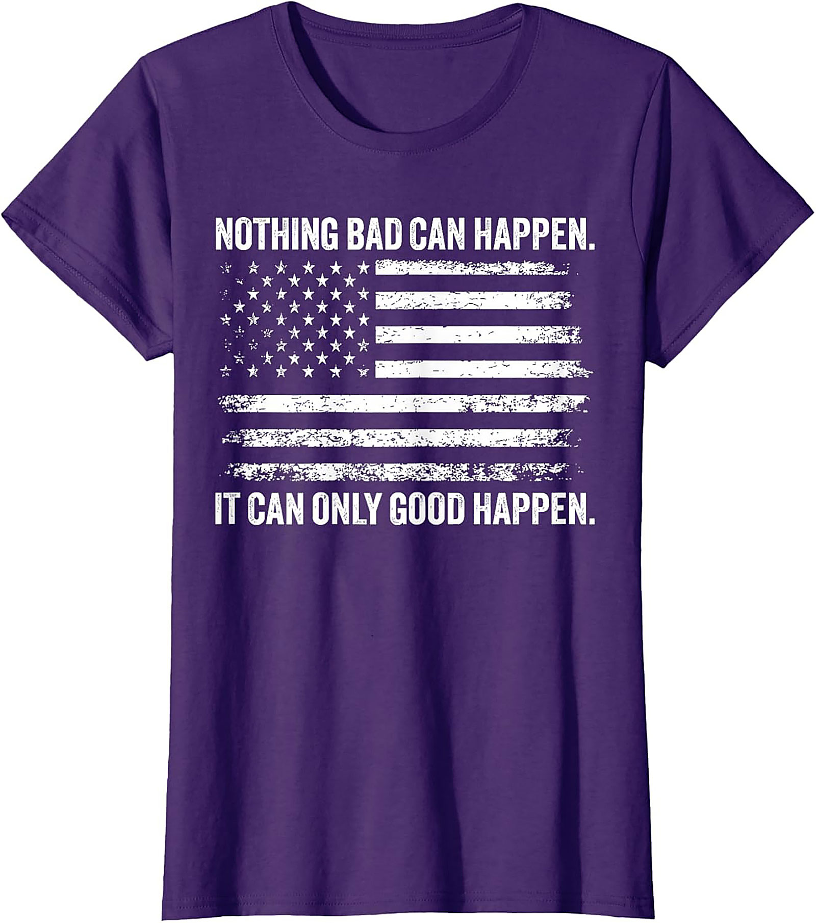 Patriotic Optimism Graphic Tee | Funny American Flag Shirt