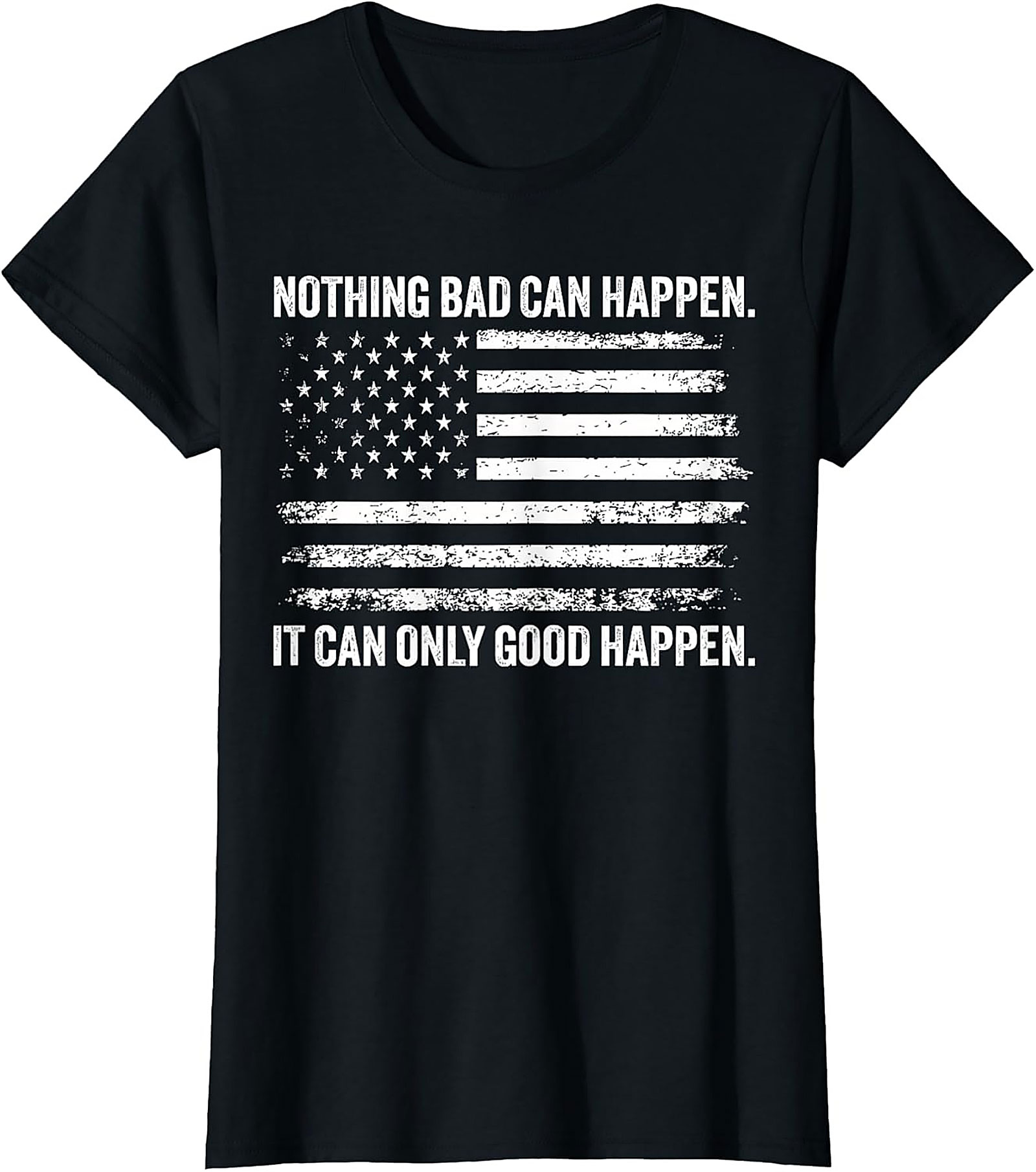 Patriotic Optimism Graphic Tee | Funny American Flag Shirt