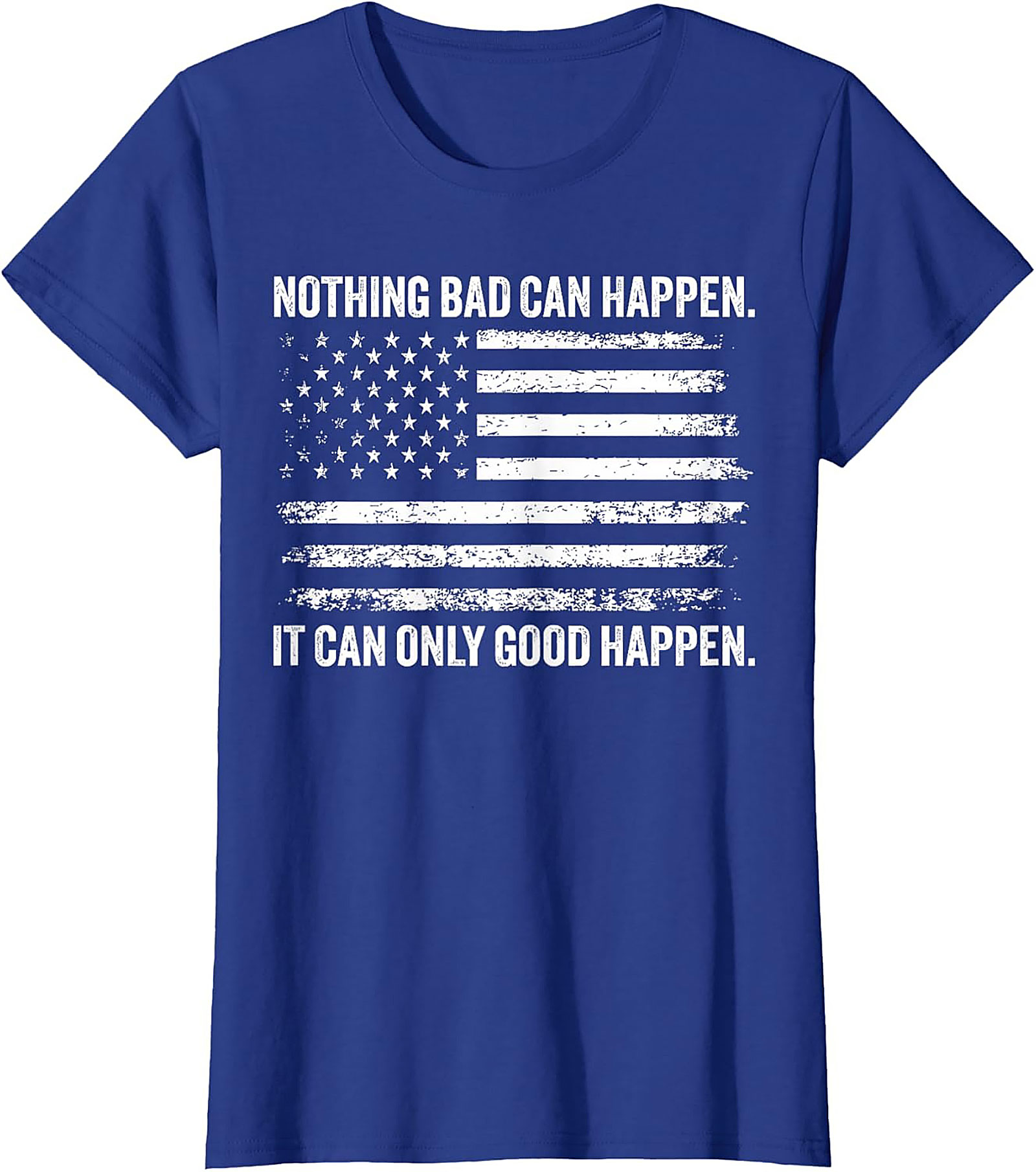 Patriotic Optimism Graphic Tee | Funny American Flag Shirt