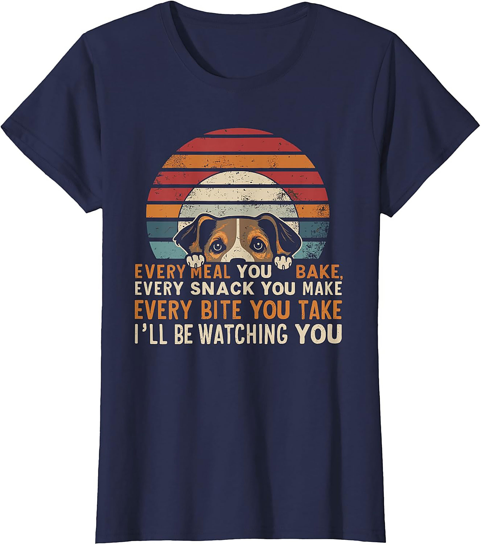 Funny Dog Watching T-Shirt - Every Bite You Take Beagle Tee