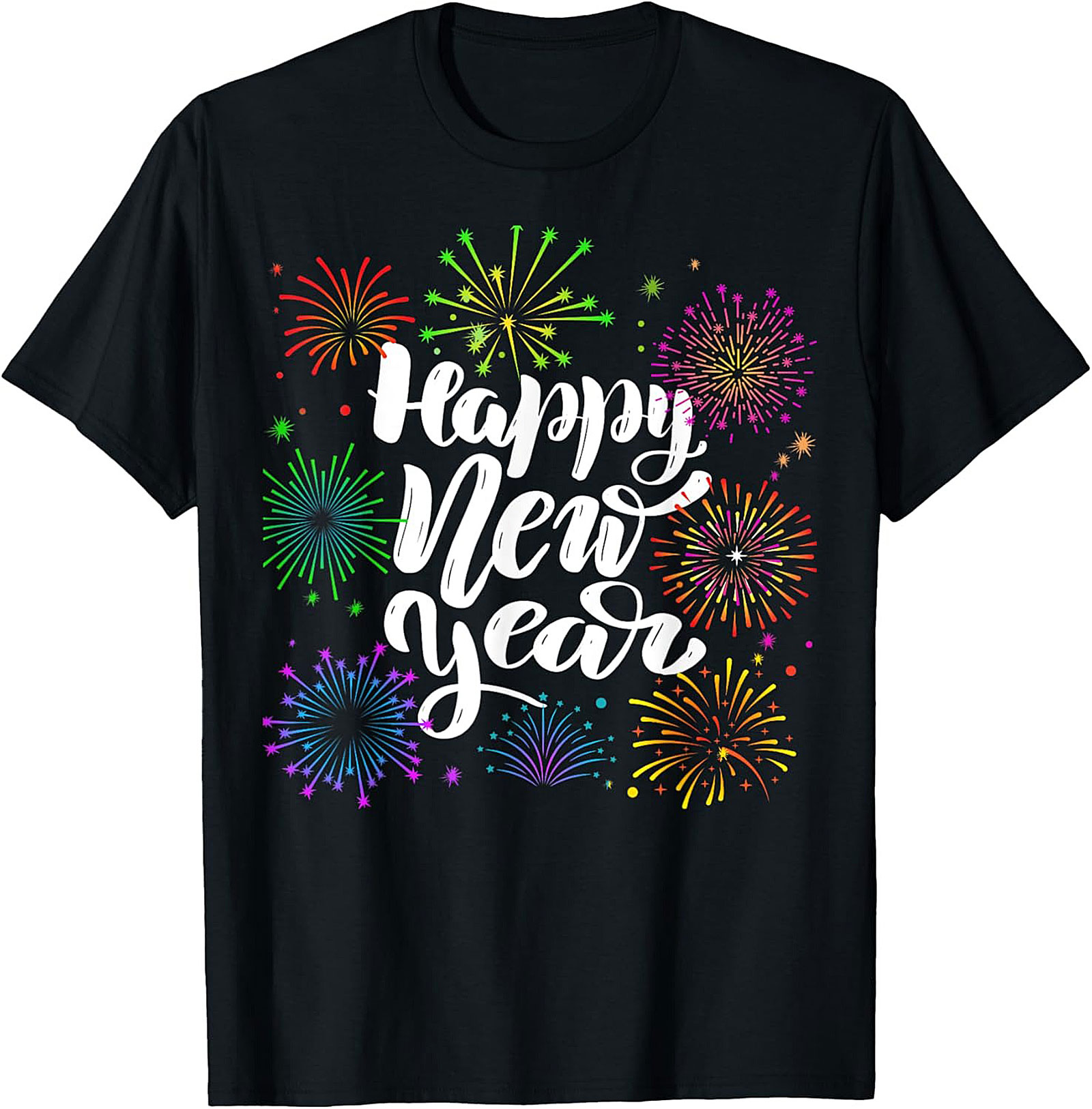 Happy New Year Graphic Tee Festive Celebration Unisex Shirt