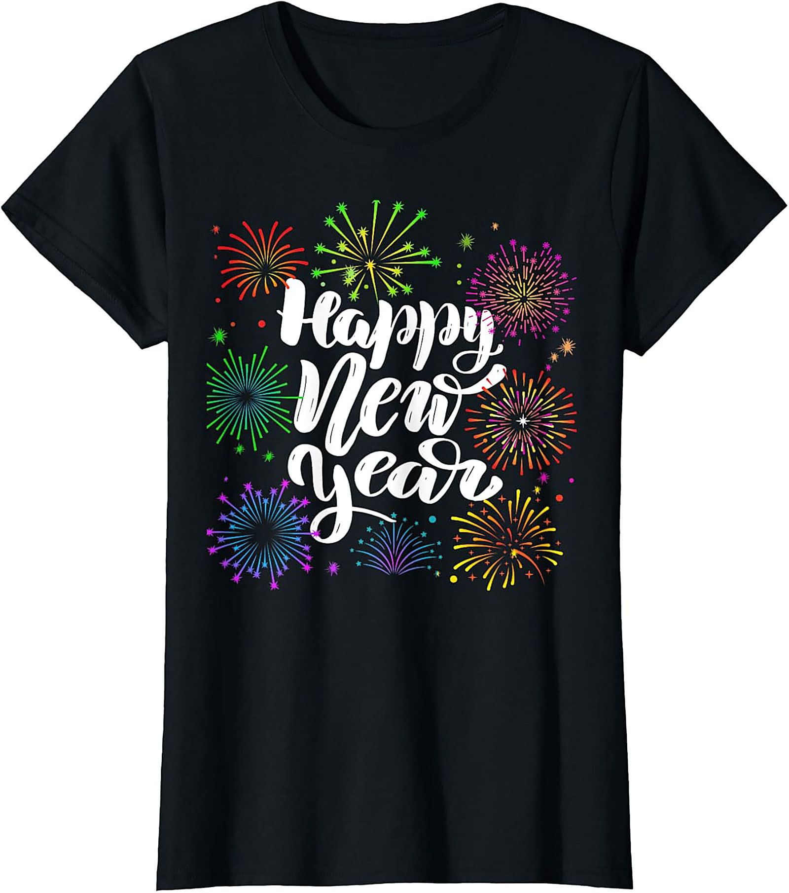 Happy New Year Graphic Tee Festive Celebration Unisex Shirt