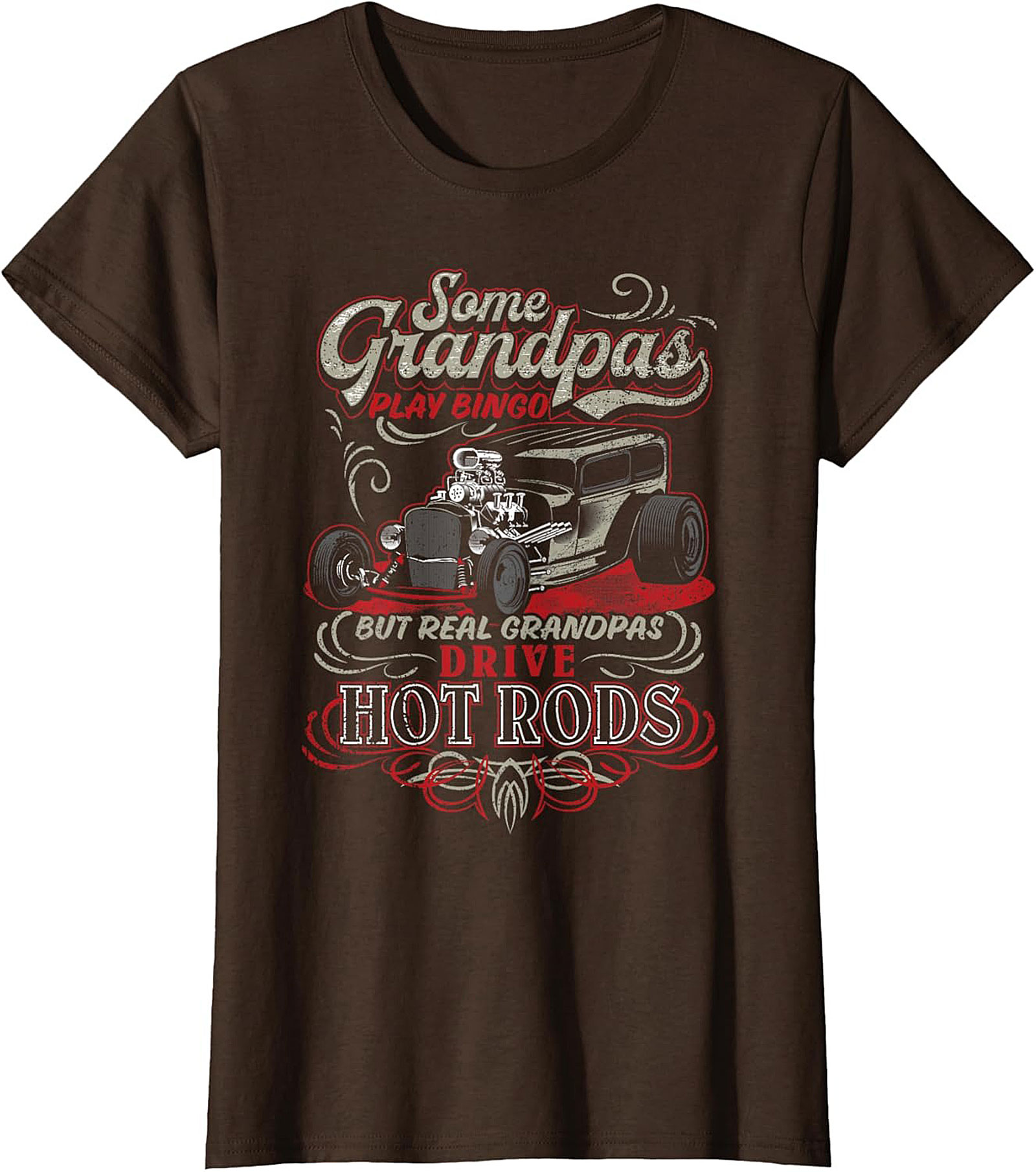 Hot Rod Grandpa Graphic Tee Funny Car Shirt Gift