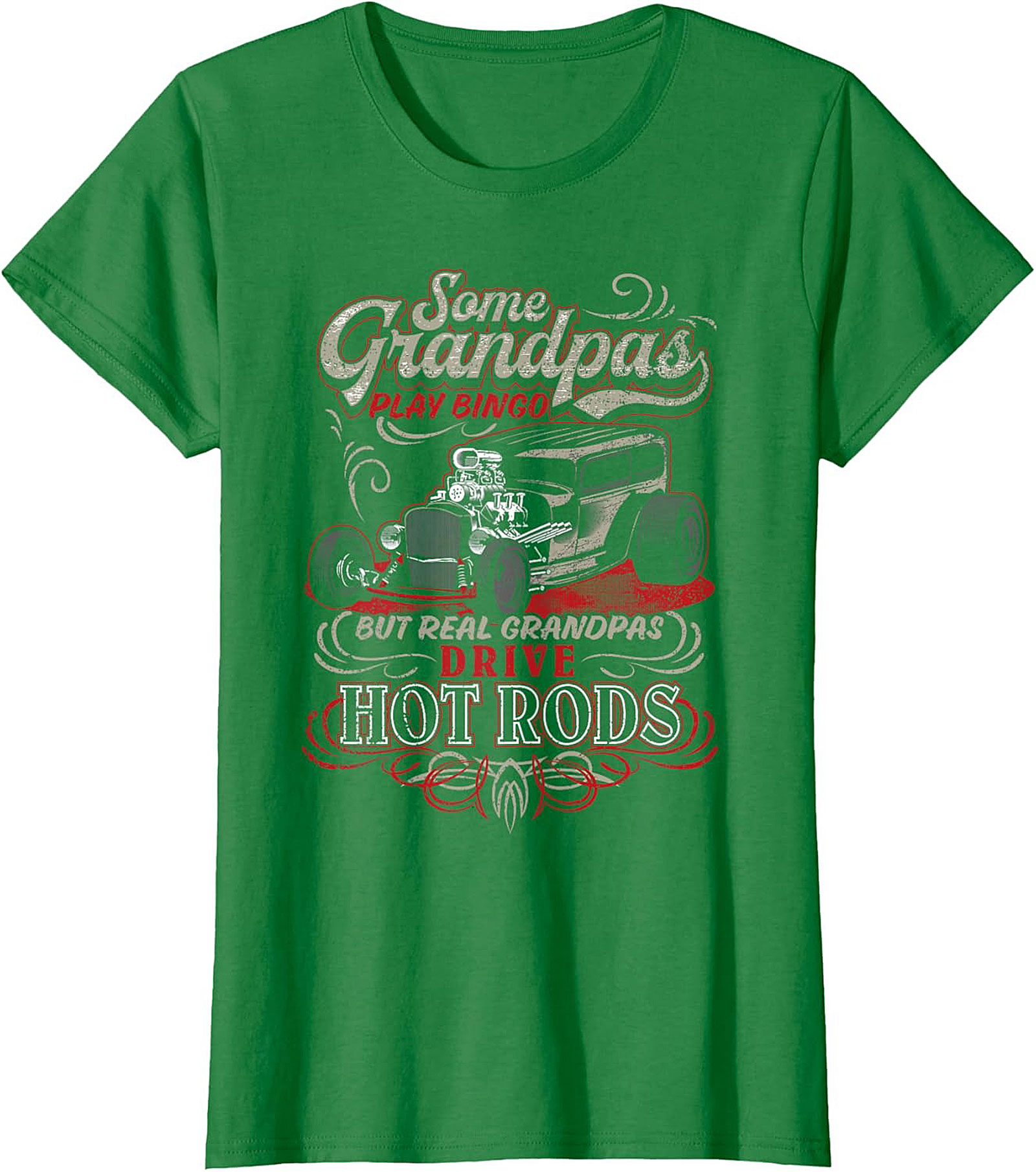 Hot Rod Grandpa Graphic Tee Funny Car Shirt Gift