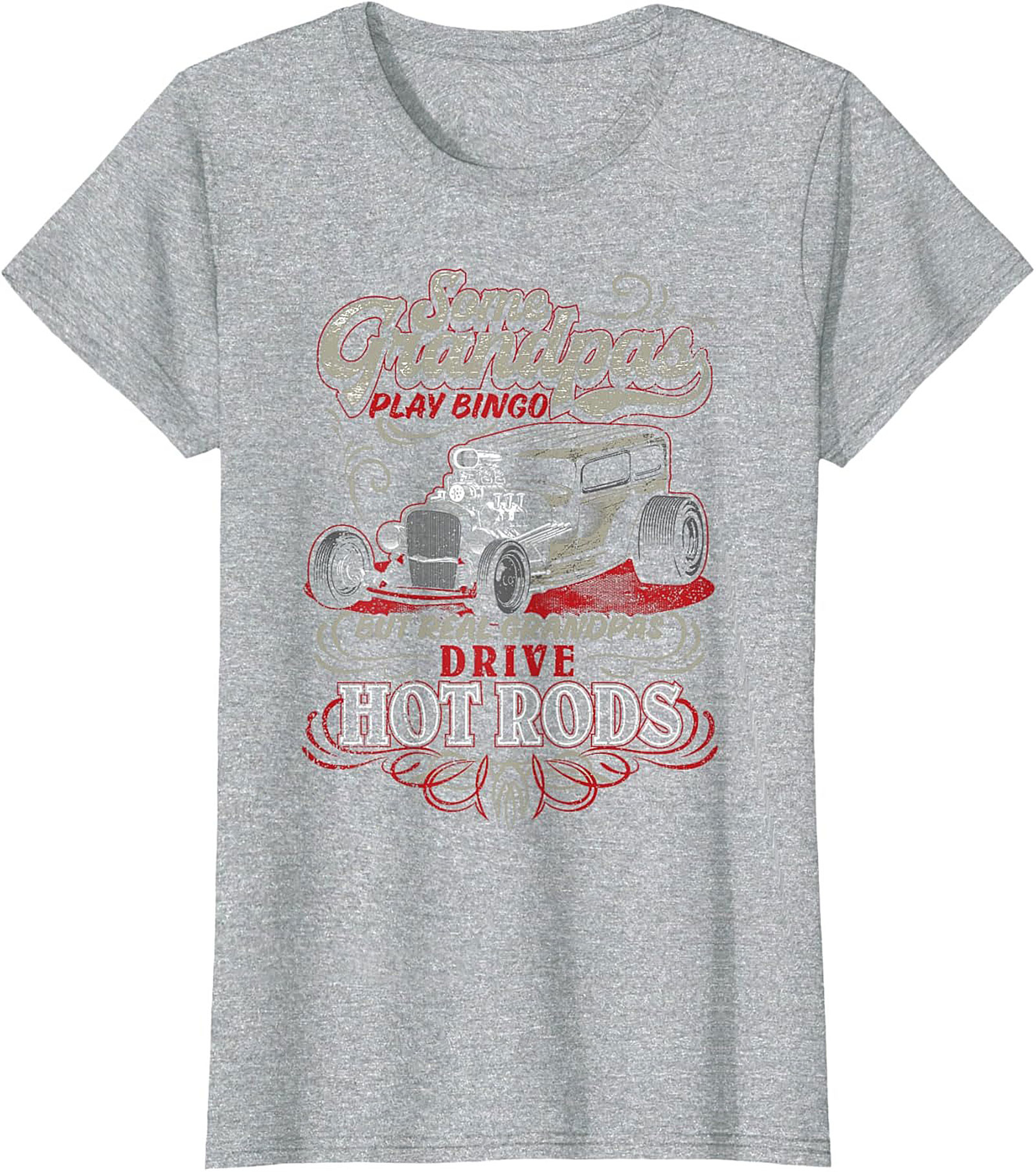 Hot Rod Grandpa Graphic Tee Funny Car Shirt Gift