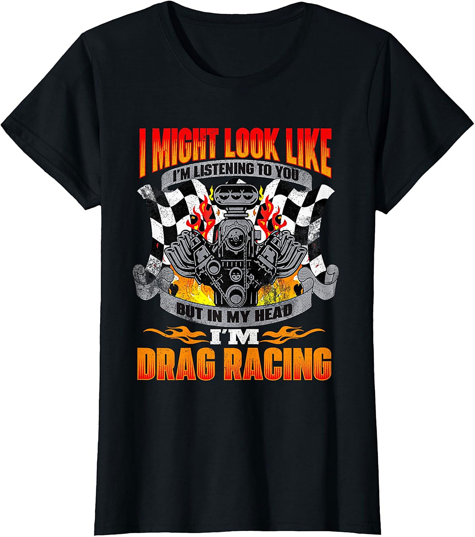 Funny Drag Racing T-Shirt Gearhead Mechanic Graphic Tee