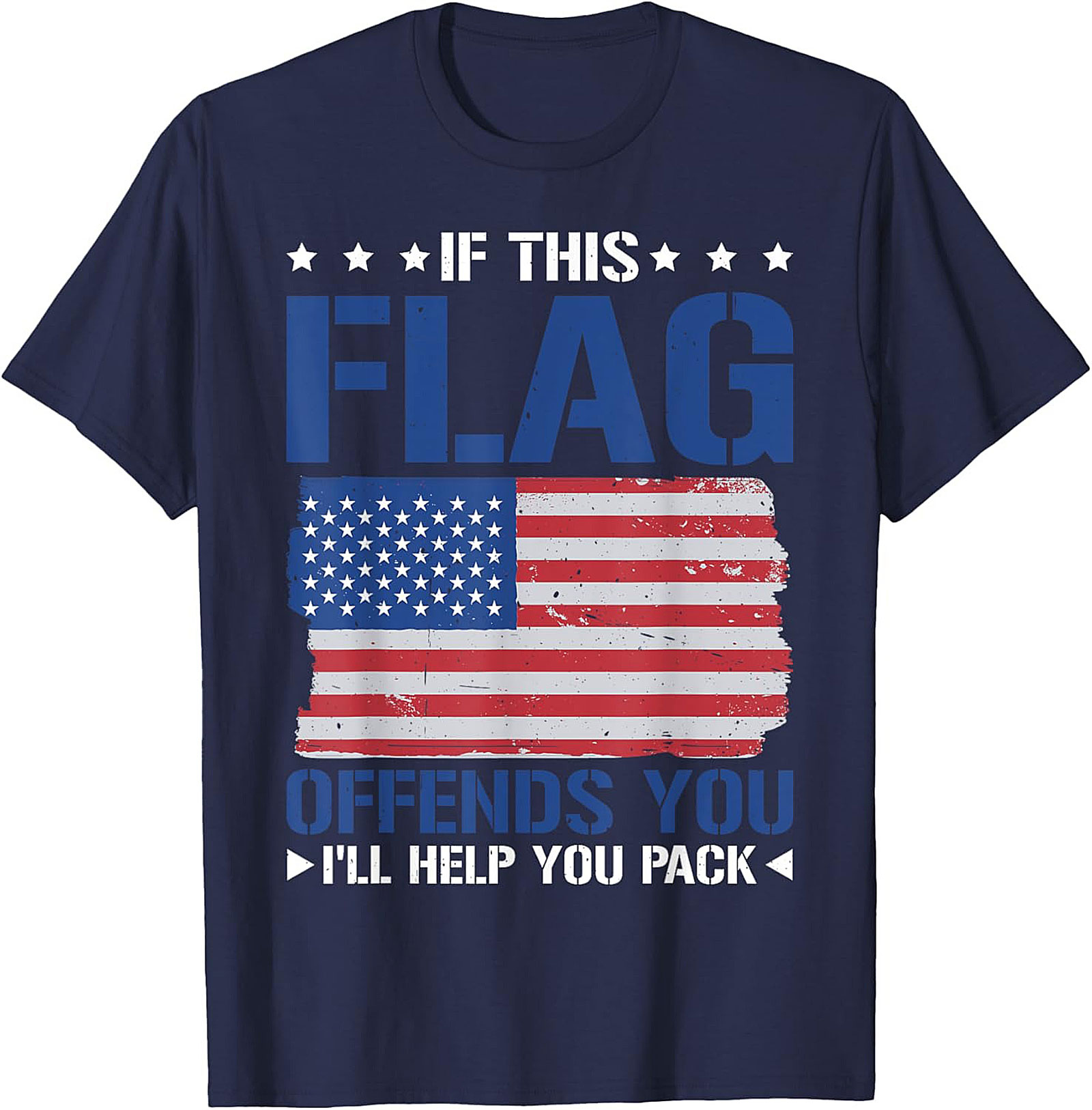 Patriotic Flag Graphic Tee | Funny American Shirt
