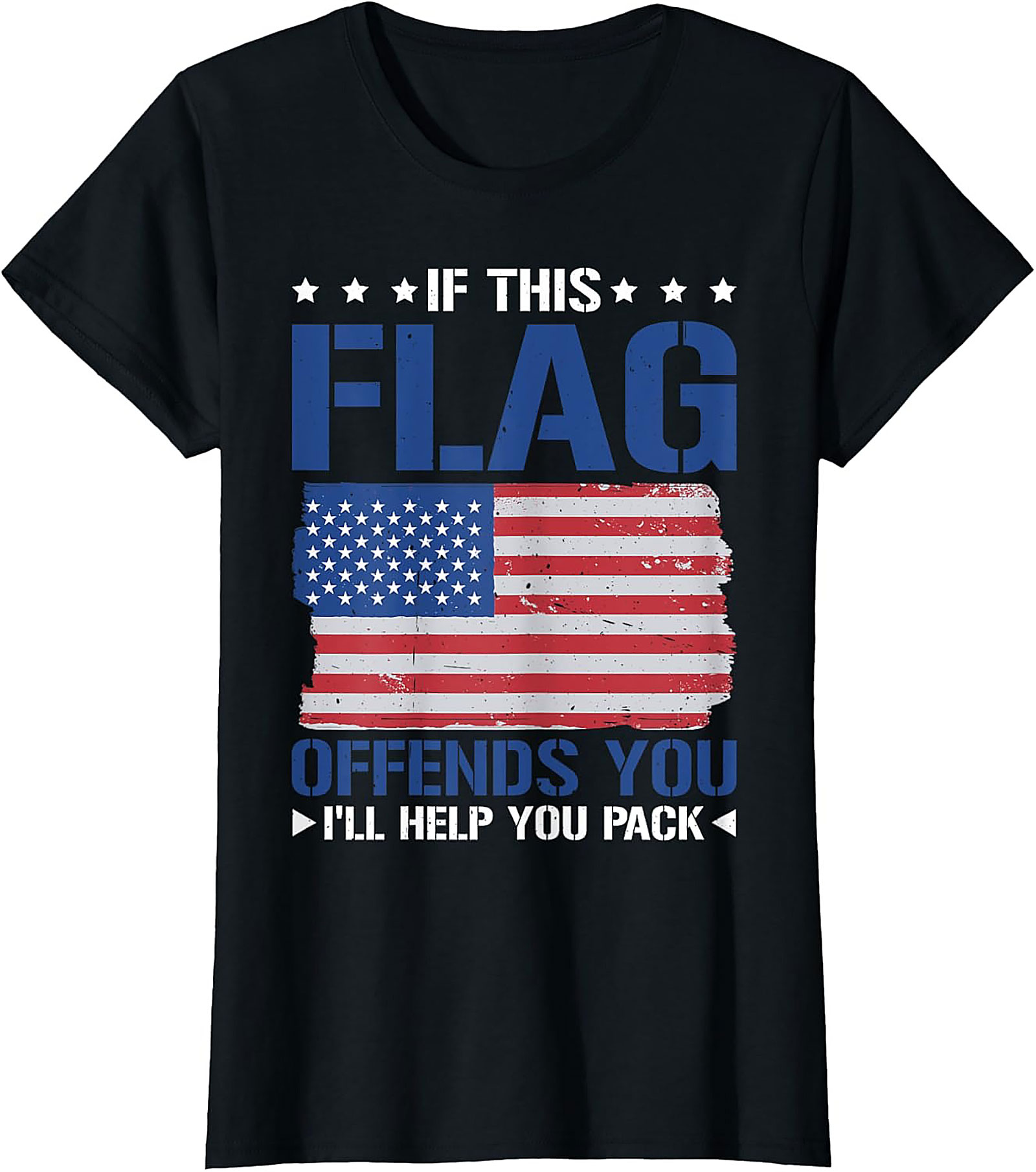 Patriotic Flag Graphic Tee | Funny American Shirt