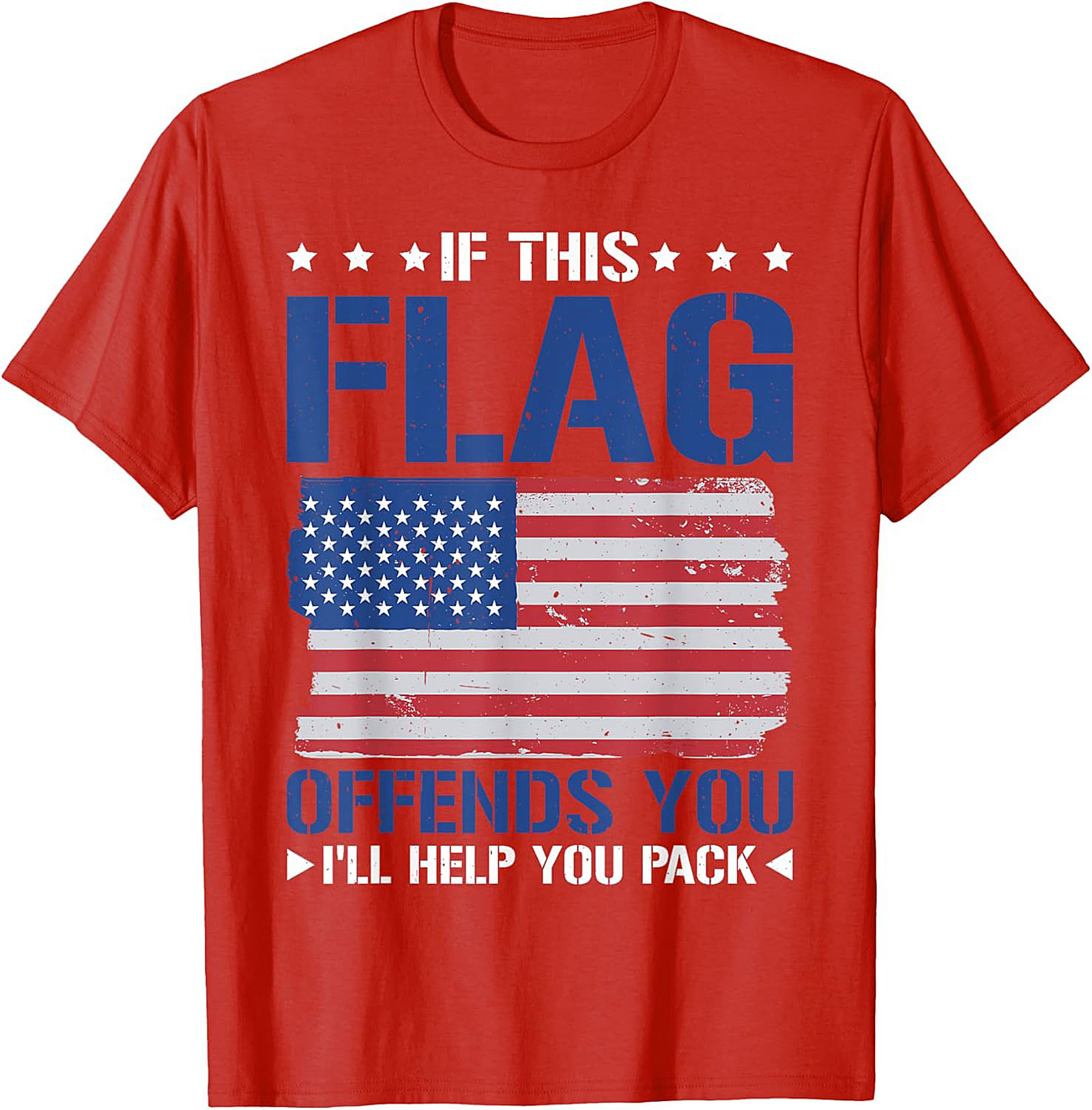 Patriotic Flag Graphic Tee | Funny American Shirt