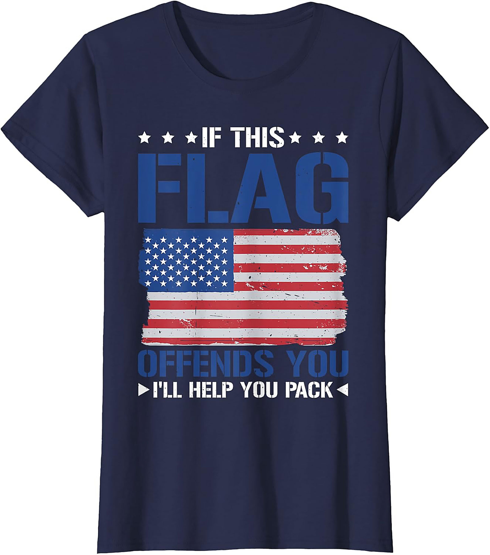 Patriotic Flag Graphic Tee | Funny American Shirt