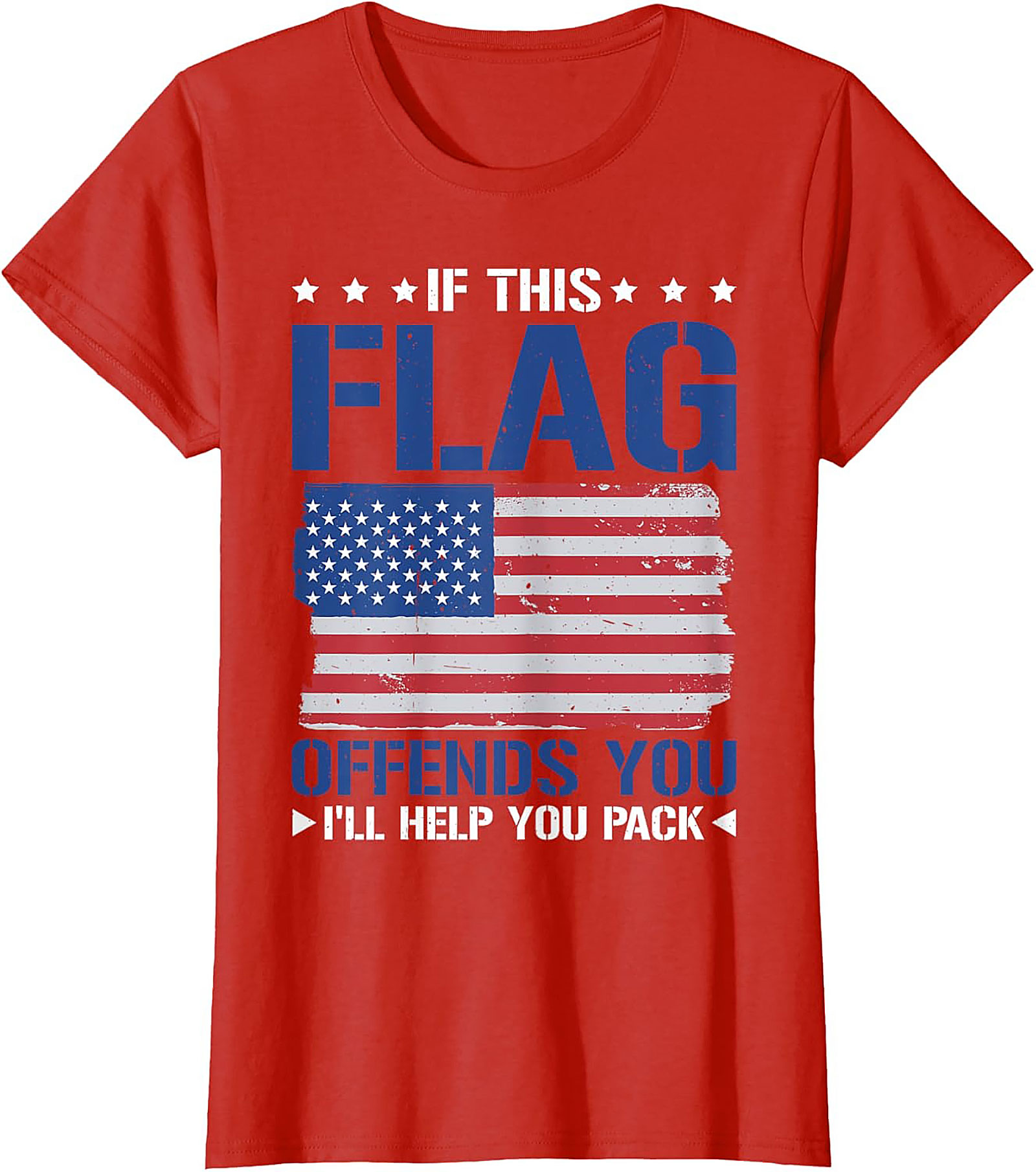 Patriotic Flag Graphic Tee | Funny American Shirt