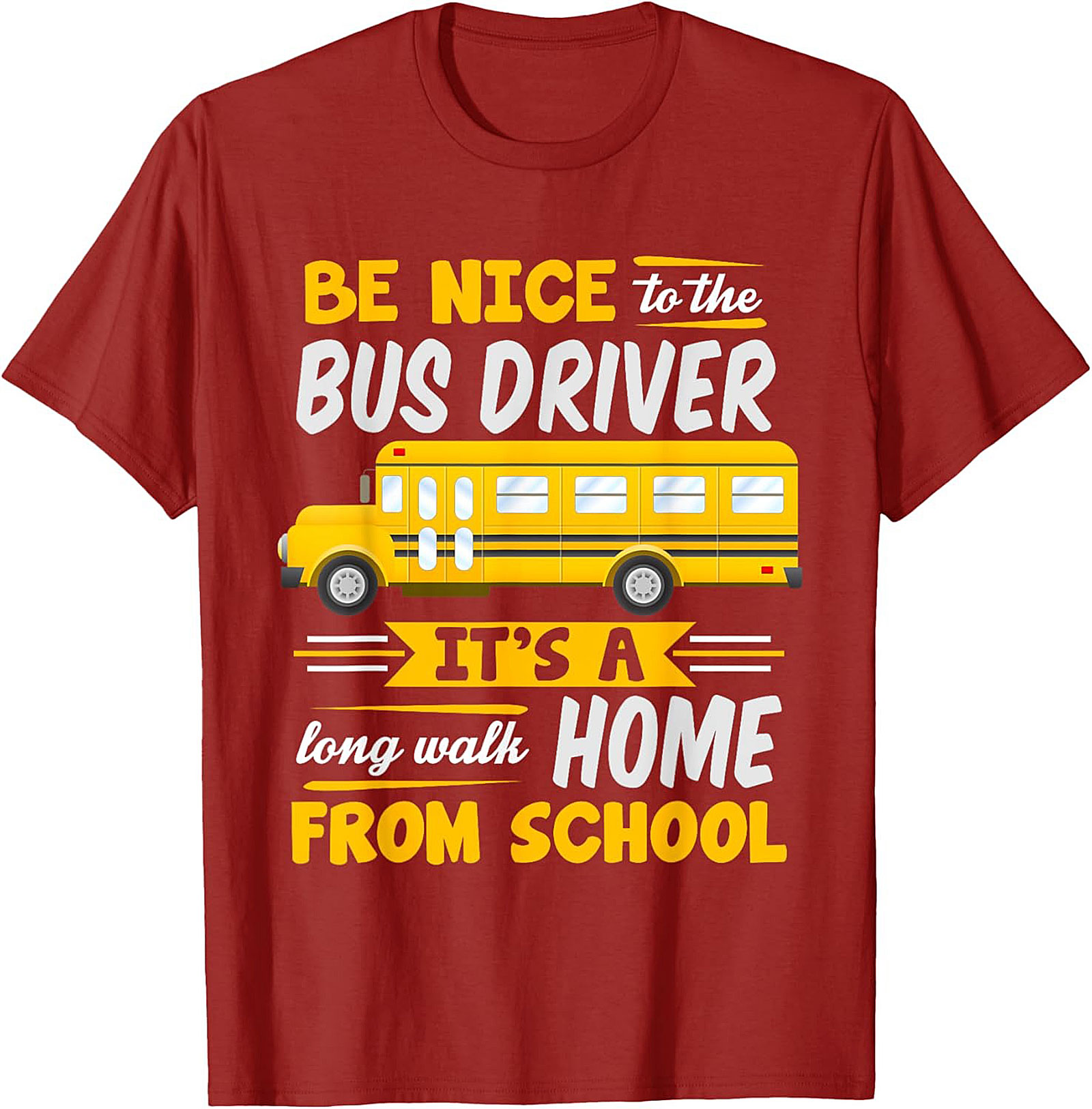 Funny Bus Driver T-Shirt  School Bus Graphic Tee Gift