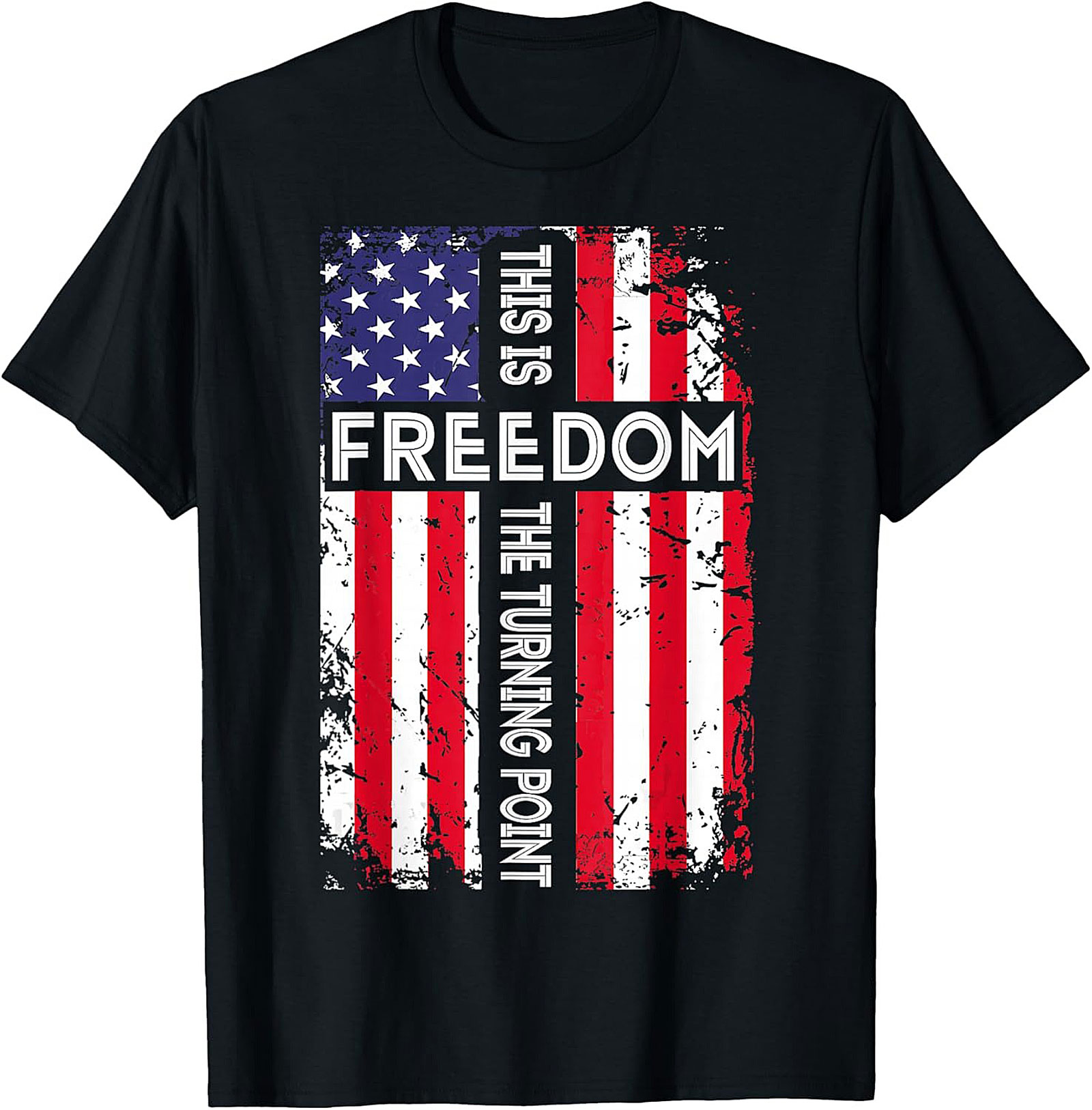 Patriotic Freedom T-Shirt | American Flag Turning Point Tee