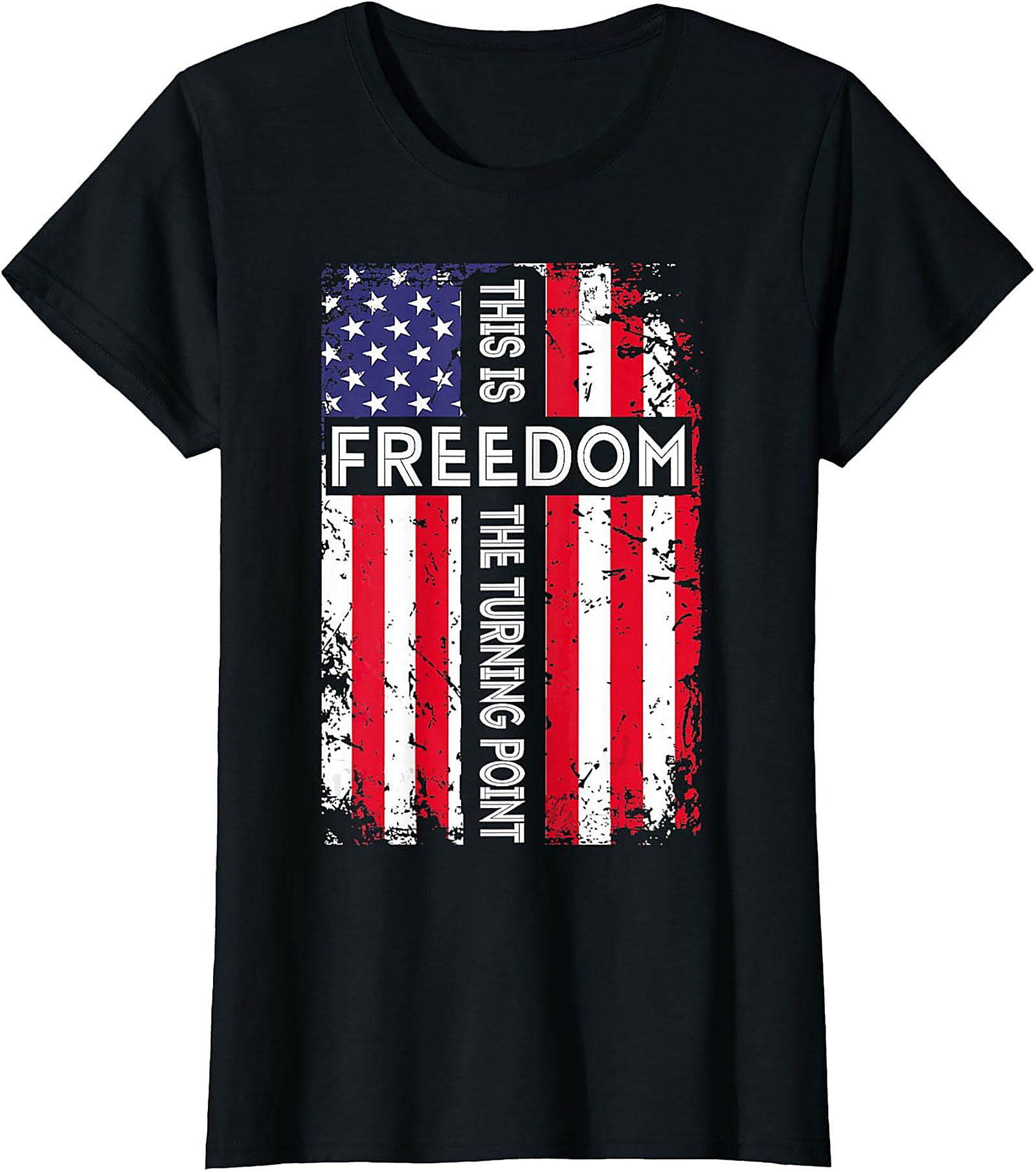 Patriotic Freedom T-Shirt | American Flag Turning Point Tee
