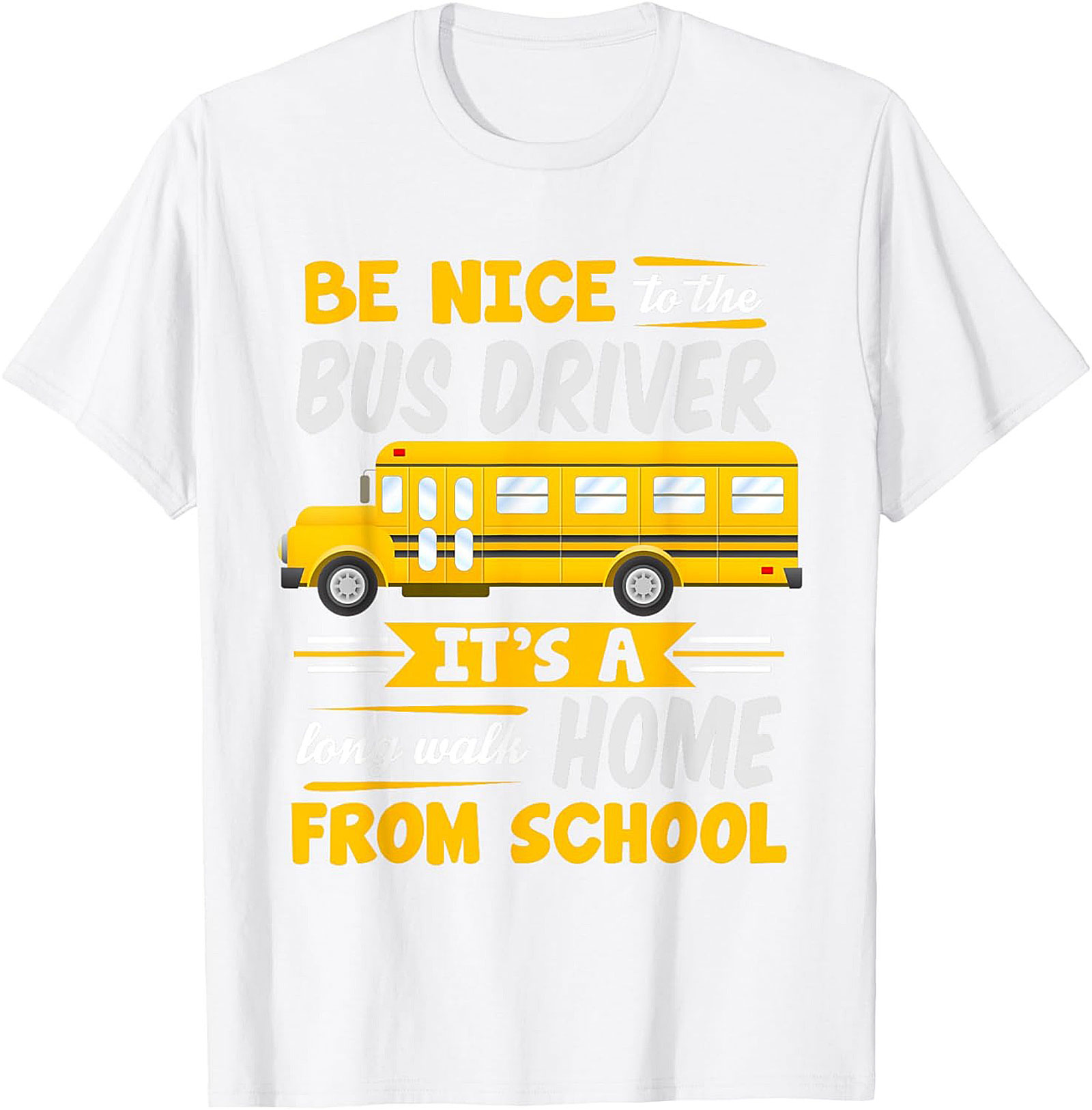 Funny Bus Driver T-Shirt  School Bus Graphic Tee Gift