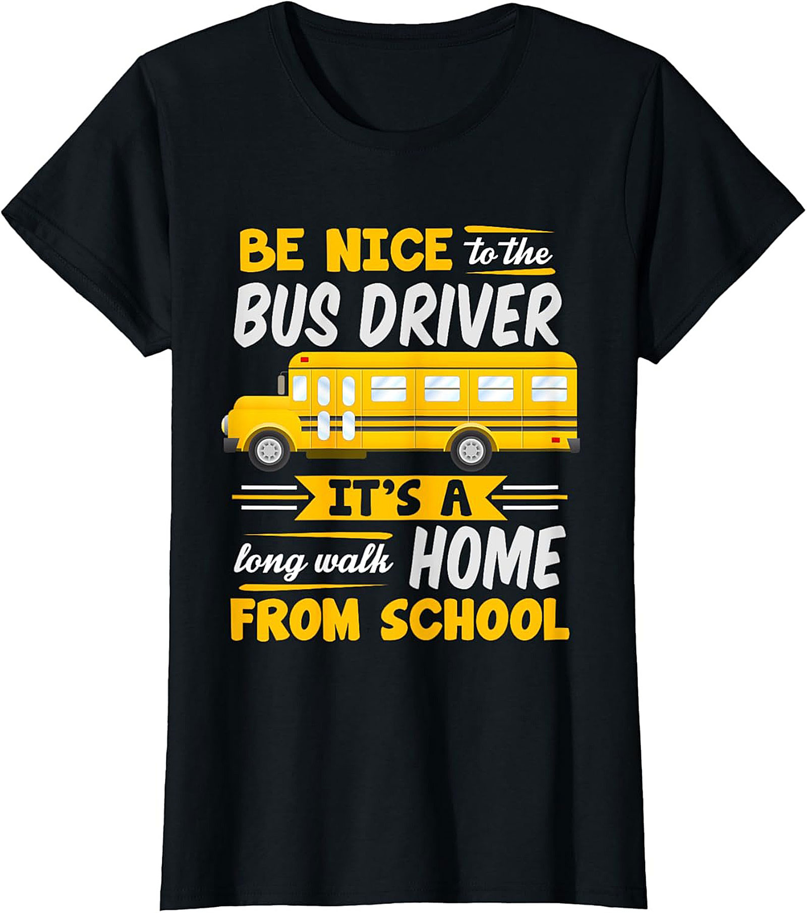 Funny Bus Driver T-Shirt  School Bus Graphic Tee Gift
