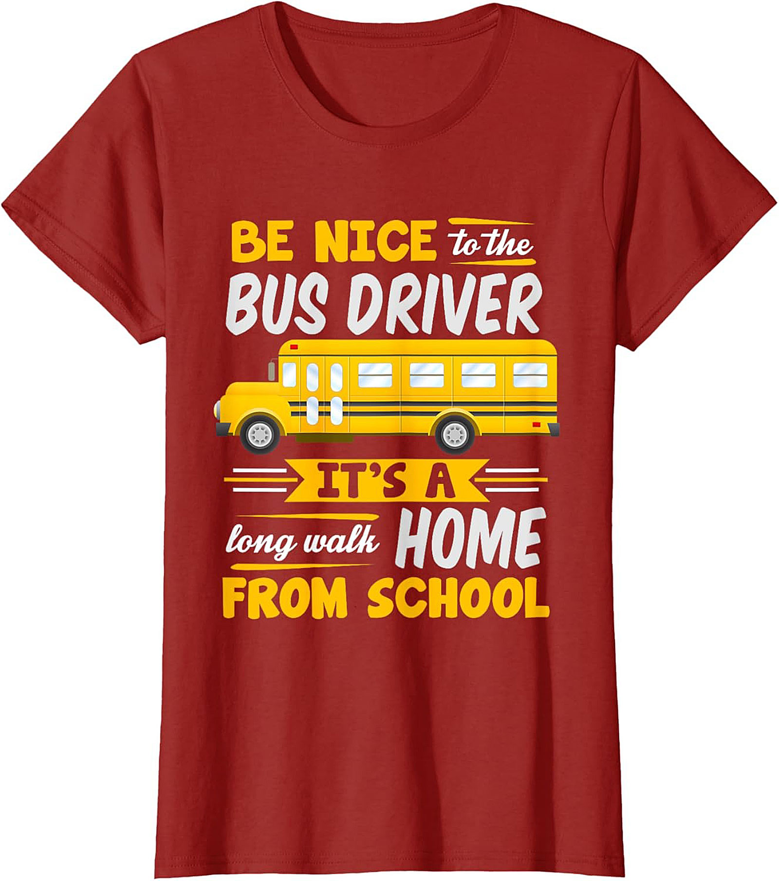 Funny Bus Driver T-Shirt  School Bus Graphic Tee Gift