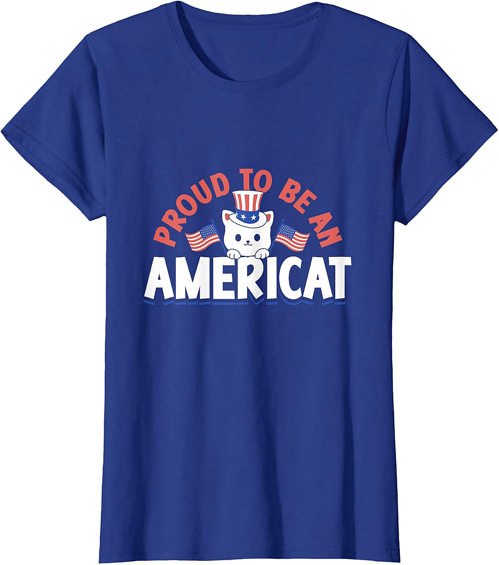 Proud AmeriCat Graphic Tee | Funny Patriotic Cat T-Shirt