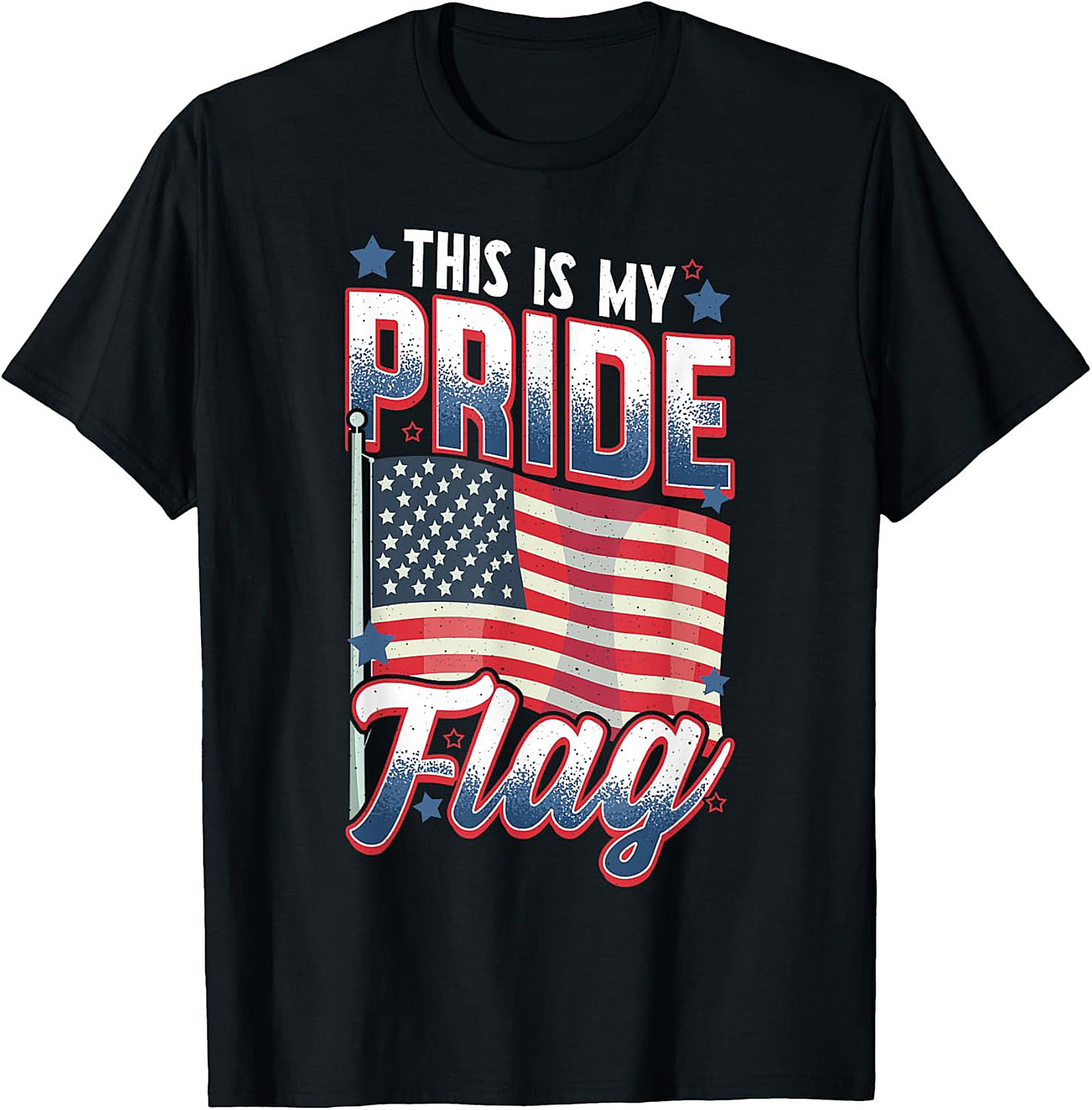 Patriotic Pride Flag Graphic Tee | USA Shirt Gift Idea